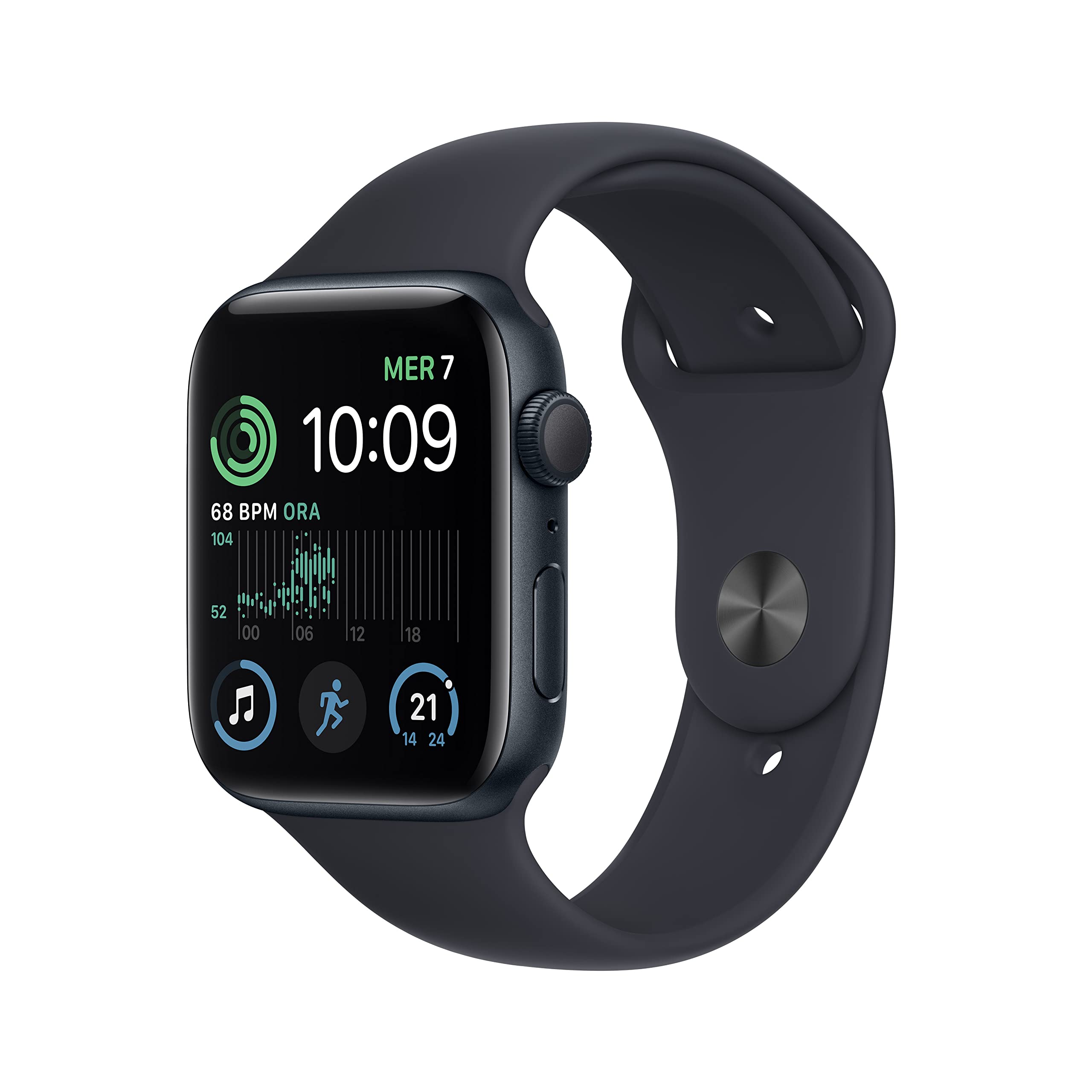Apple Watch SE 2ª gen GPS 44mm smartwatch mezzanotte