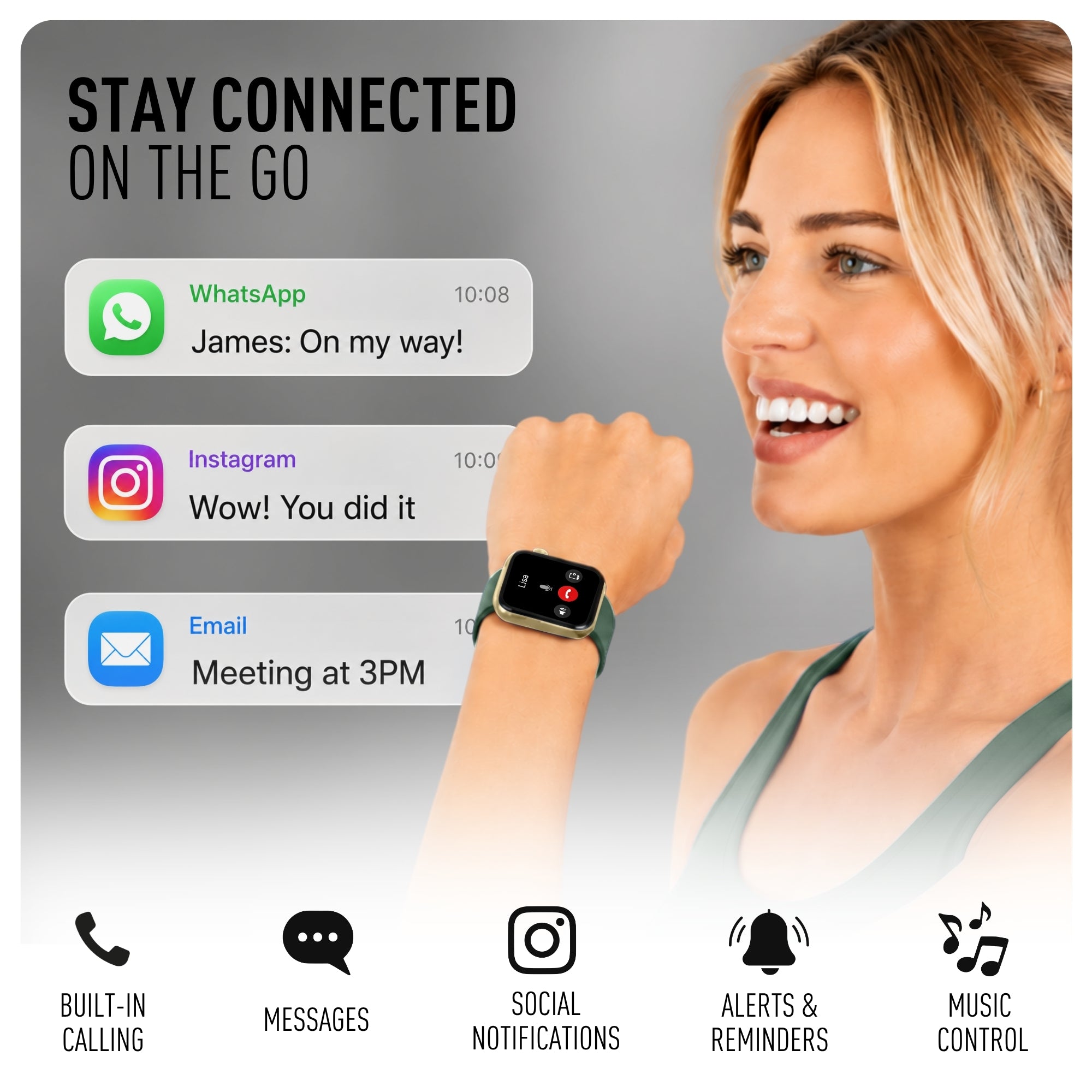 Reflex Active Spectra RA-SP-300S-10 smartwatch verde AMOLED