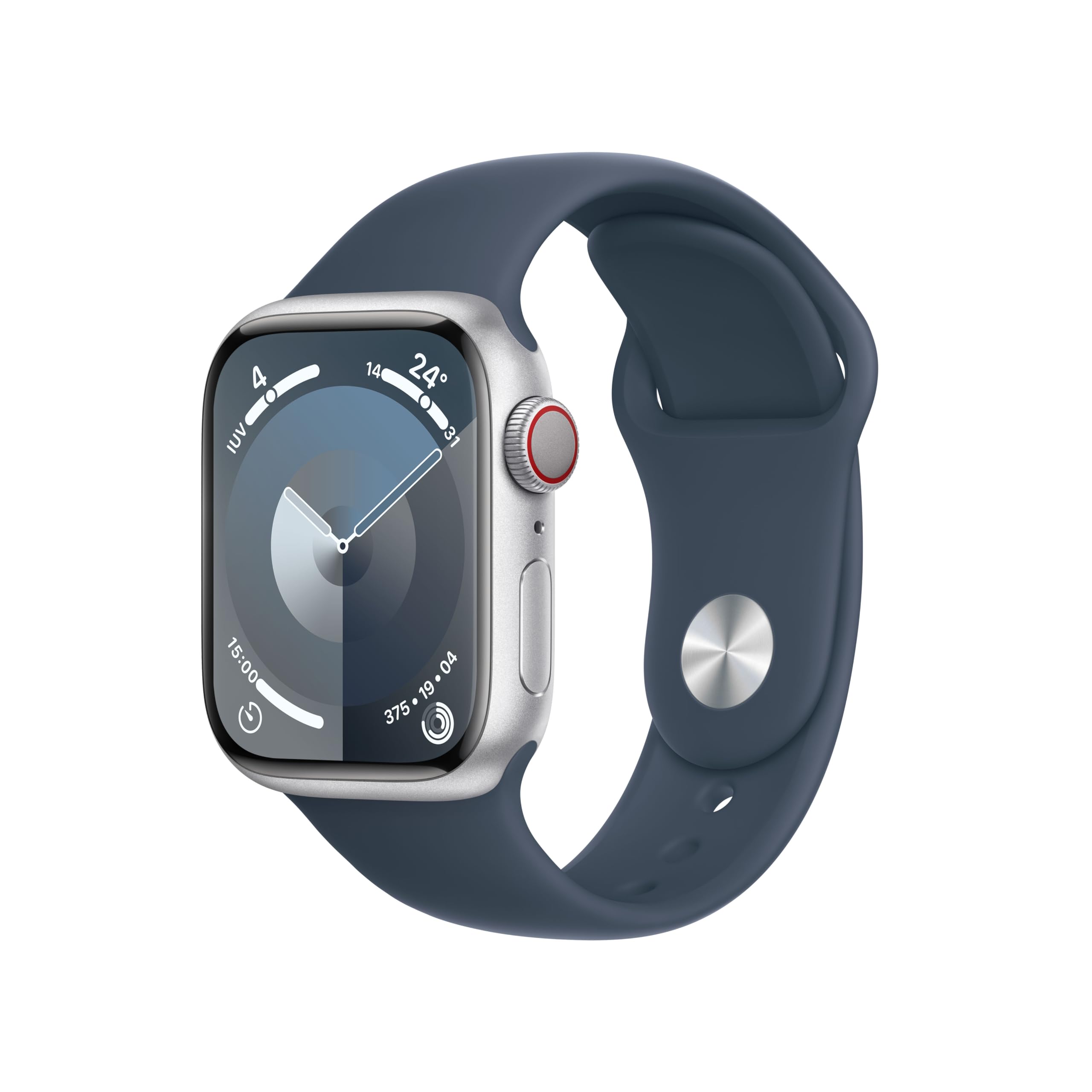 Apple Watch Series 9 GPS + Cellular 41mm smartwatch argento ECG