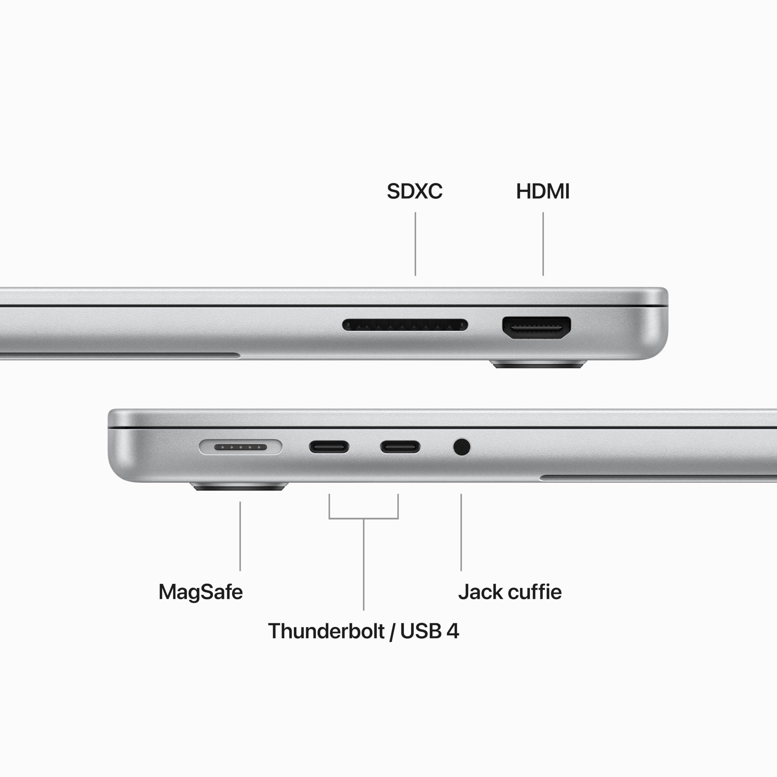Apple MacBook Pro M3 14,2" portatile 1TB argento
