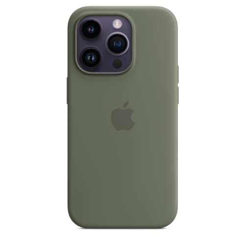 Apple iPhone 14 Pro custodia silicone oliva MagSafe