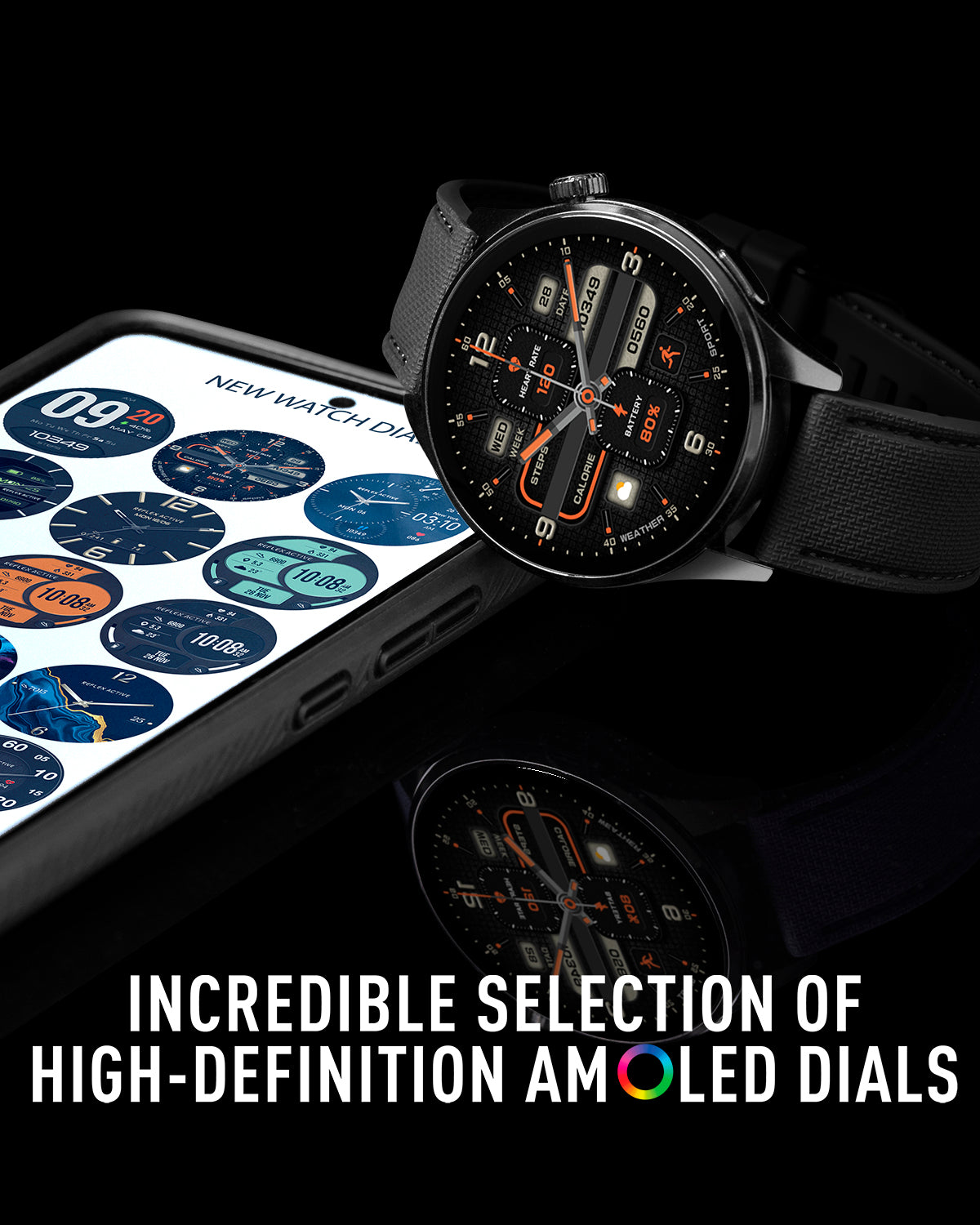 Reflex Active Venture R 400 Pro smartwatch GPS AMOLED silicone