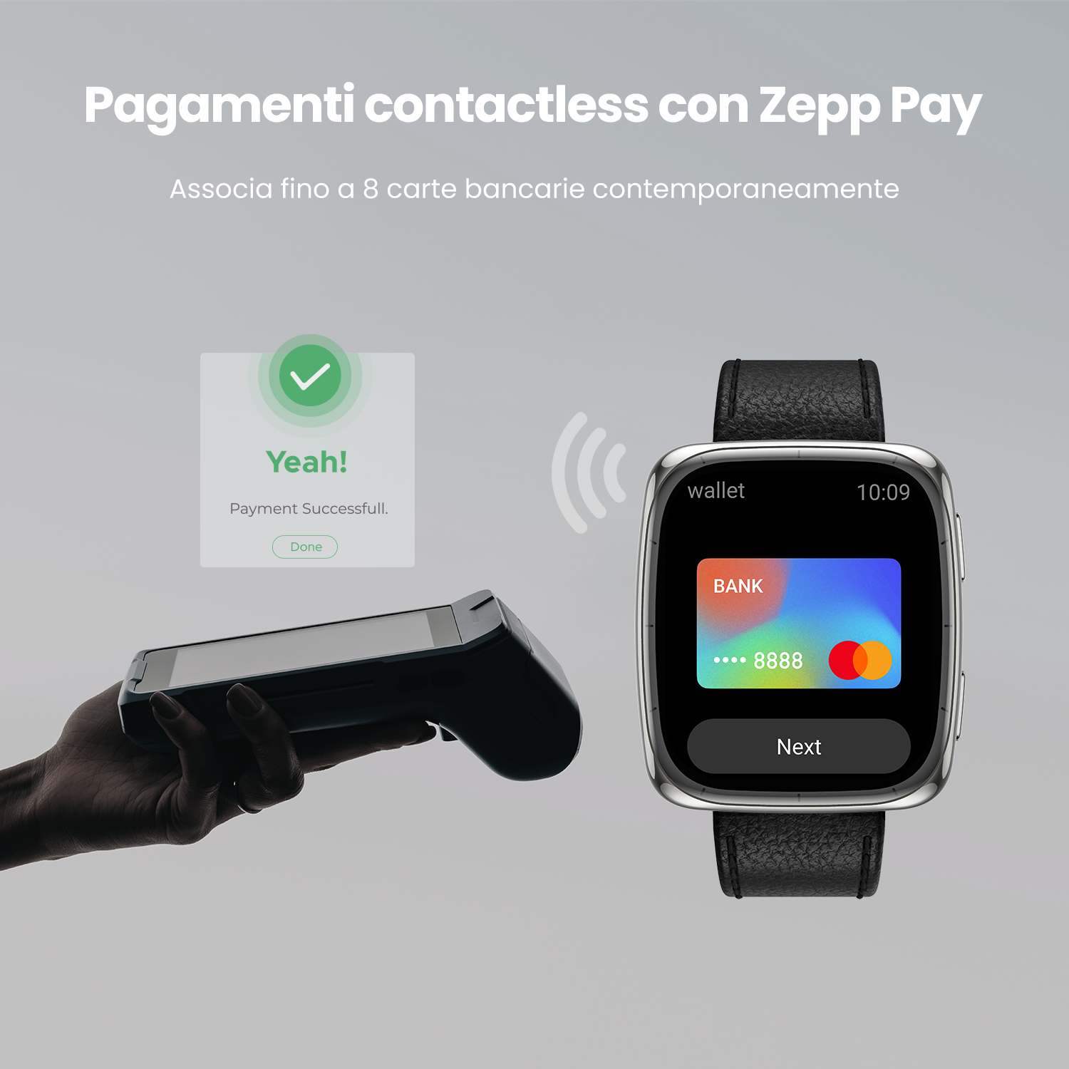 Amazfit Active 2 Square smartwatch nero 10 giorni batteria