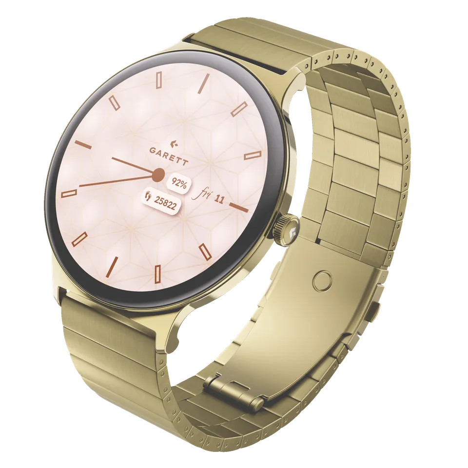 Garett Verona 2 smartwatch oro acciaio AMOLED