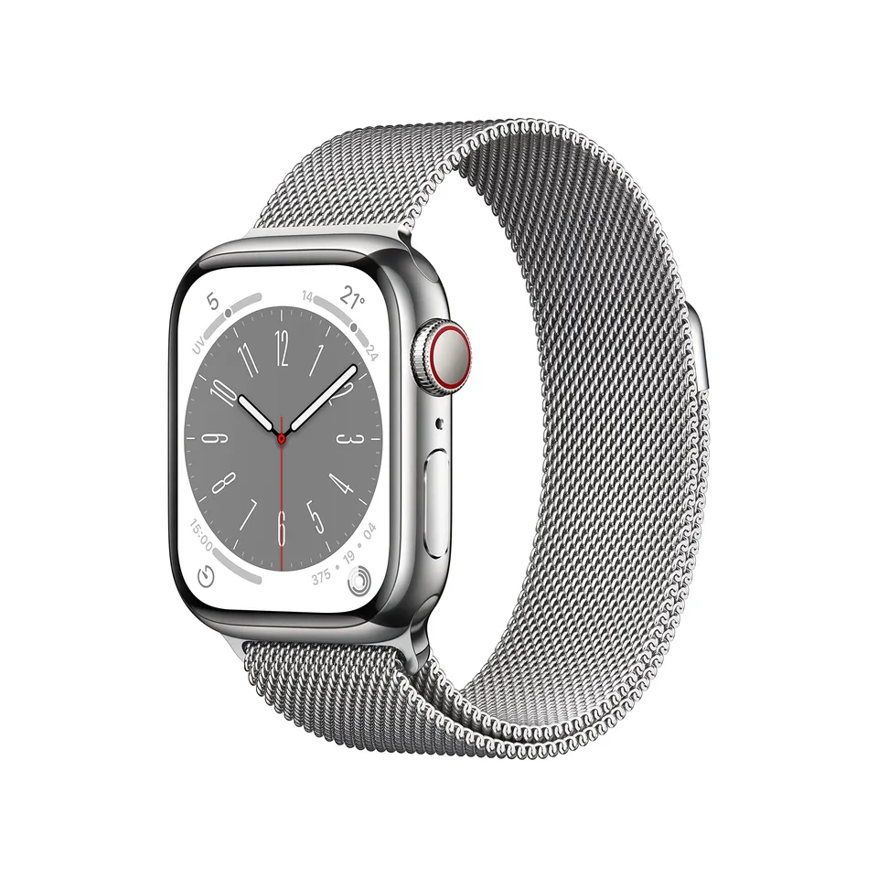 Apple Watch Series 8 smartwatch 41mm cellular acciaio argento