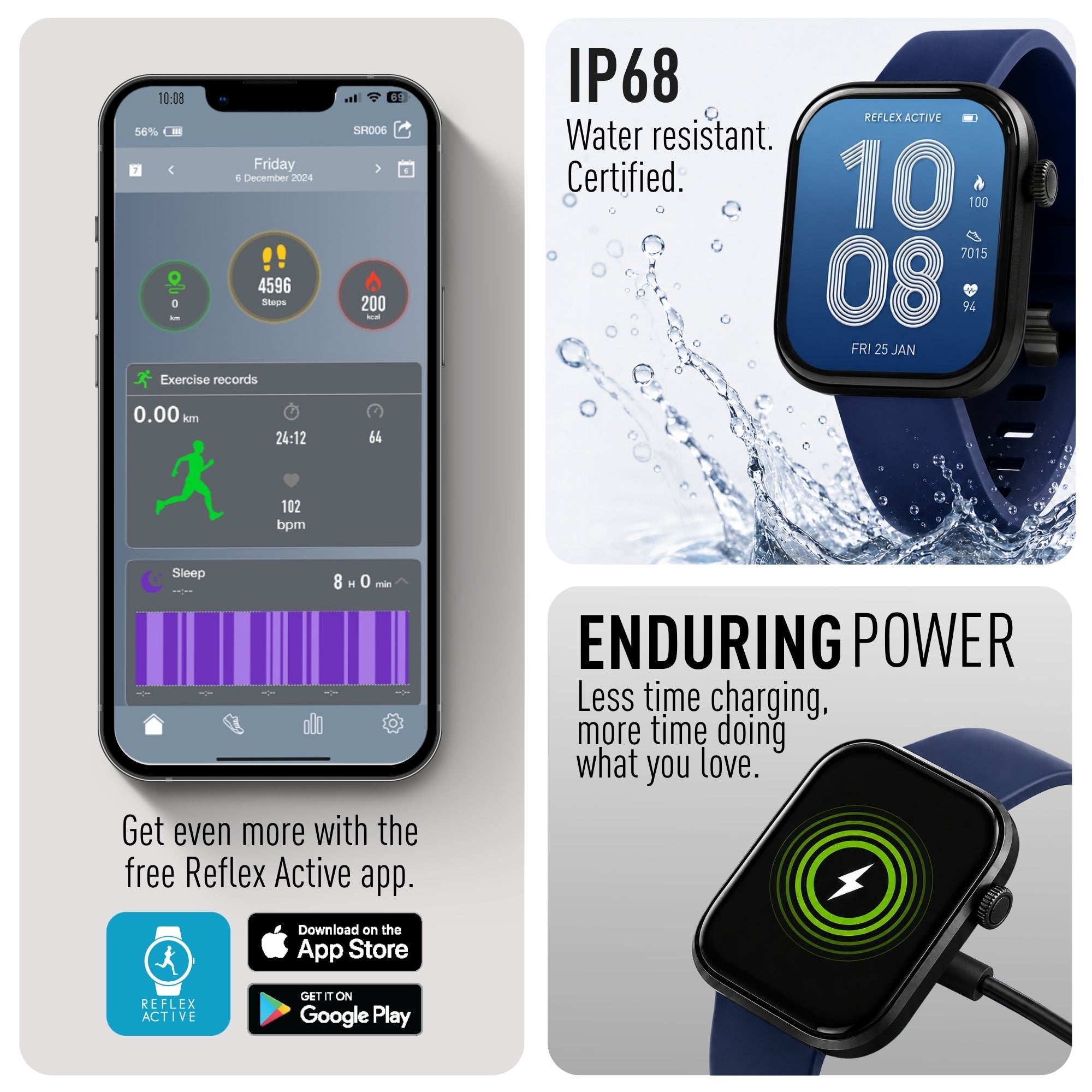 Reflex Active Spectra 300S smartwatch AMOLED navy
