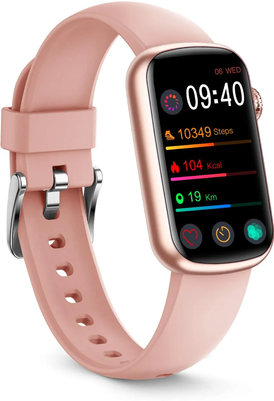 Fitvii Slim fitness tracker smartwatch pressione IP68