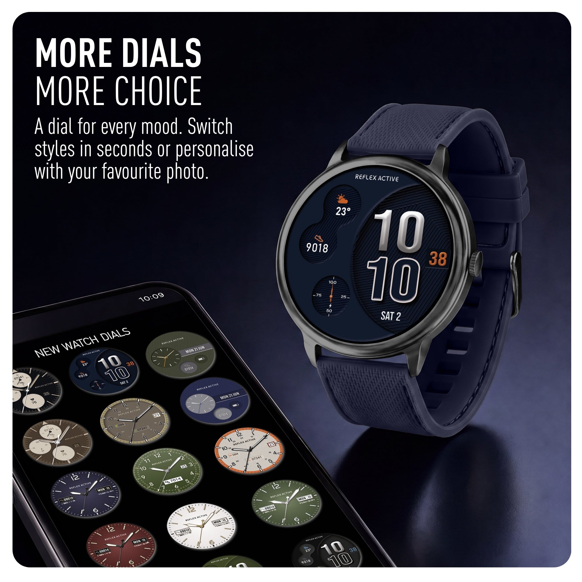Reflex Active Spectra RA-SP-300R-15 smartwatch blu AMOLED
