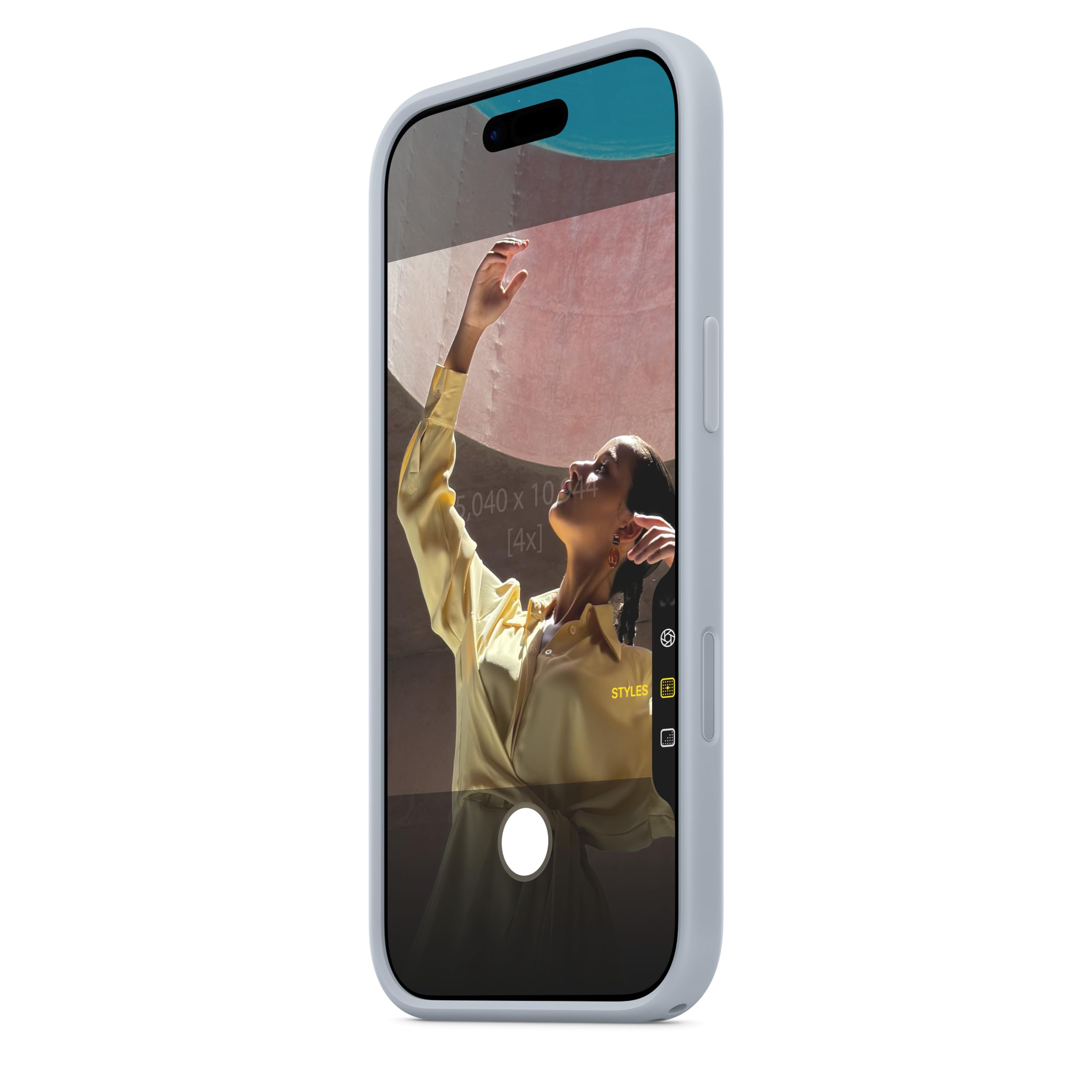 Apple Bumper iPhone Air cover blu chiaro policarbonato