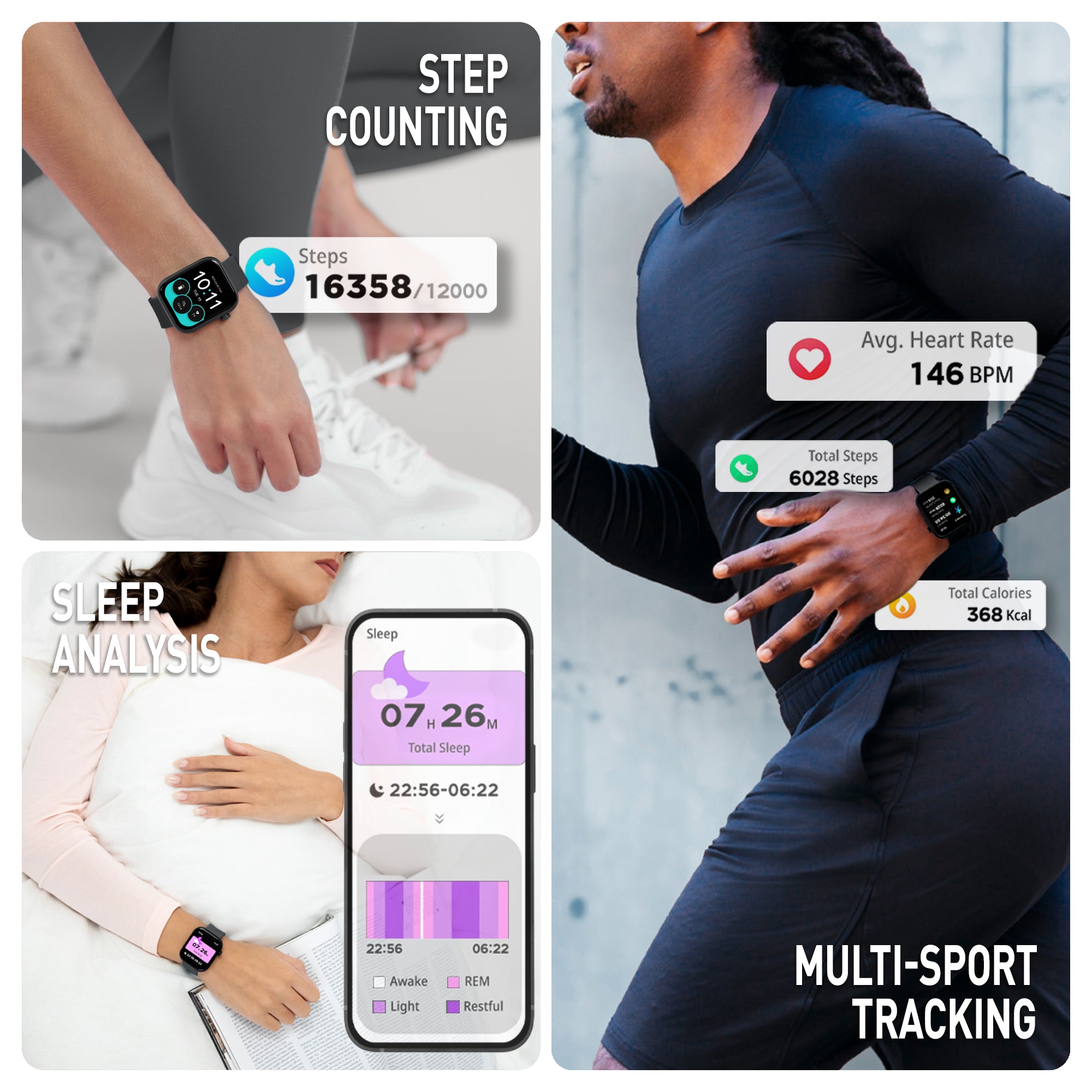 Reflex Active Spectra 300 S Lite smartwatch AMOLED charcoal