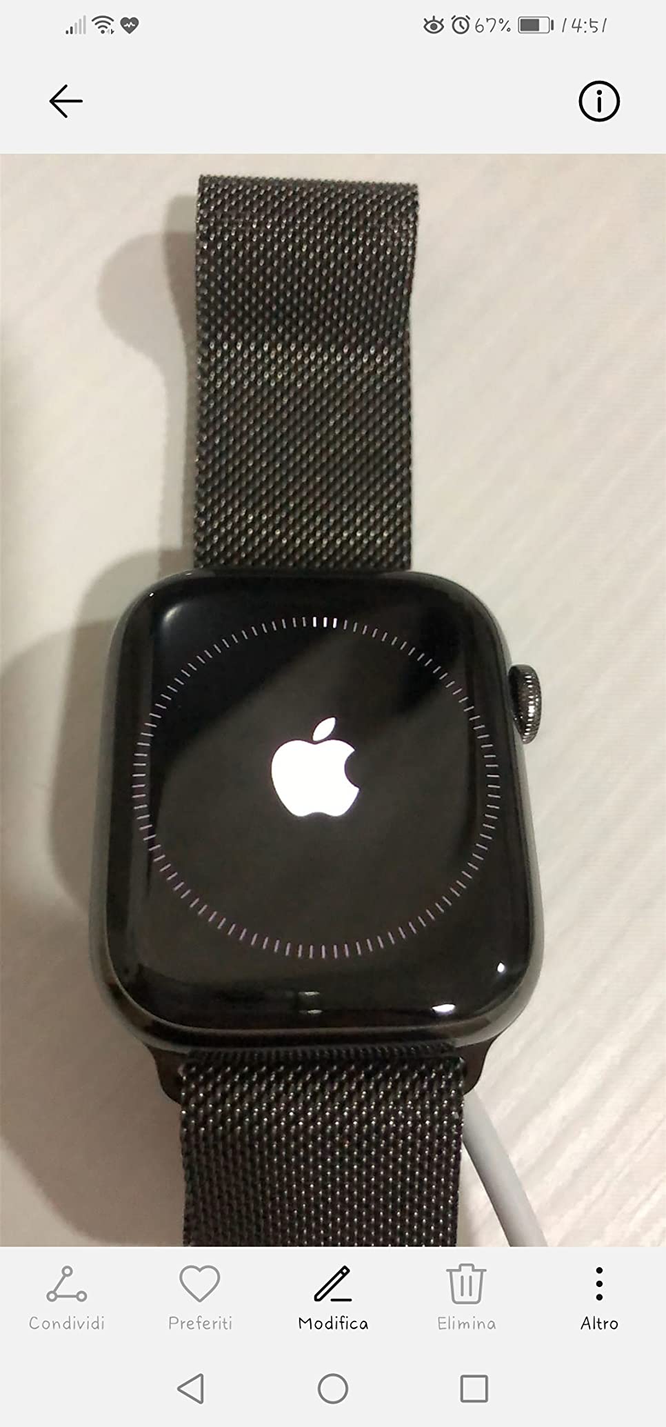 Apple Watch Series 7 smartwatch 41mm Cellular acciaio
