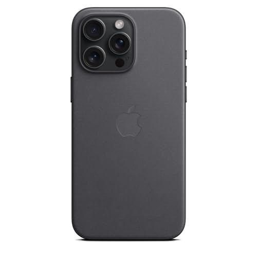 Apple FineWoven Custodia iPhone 15 Pro Max Nero MagSafe