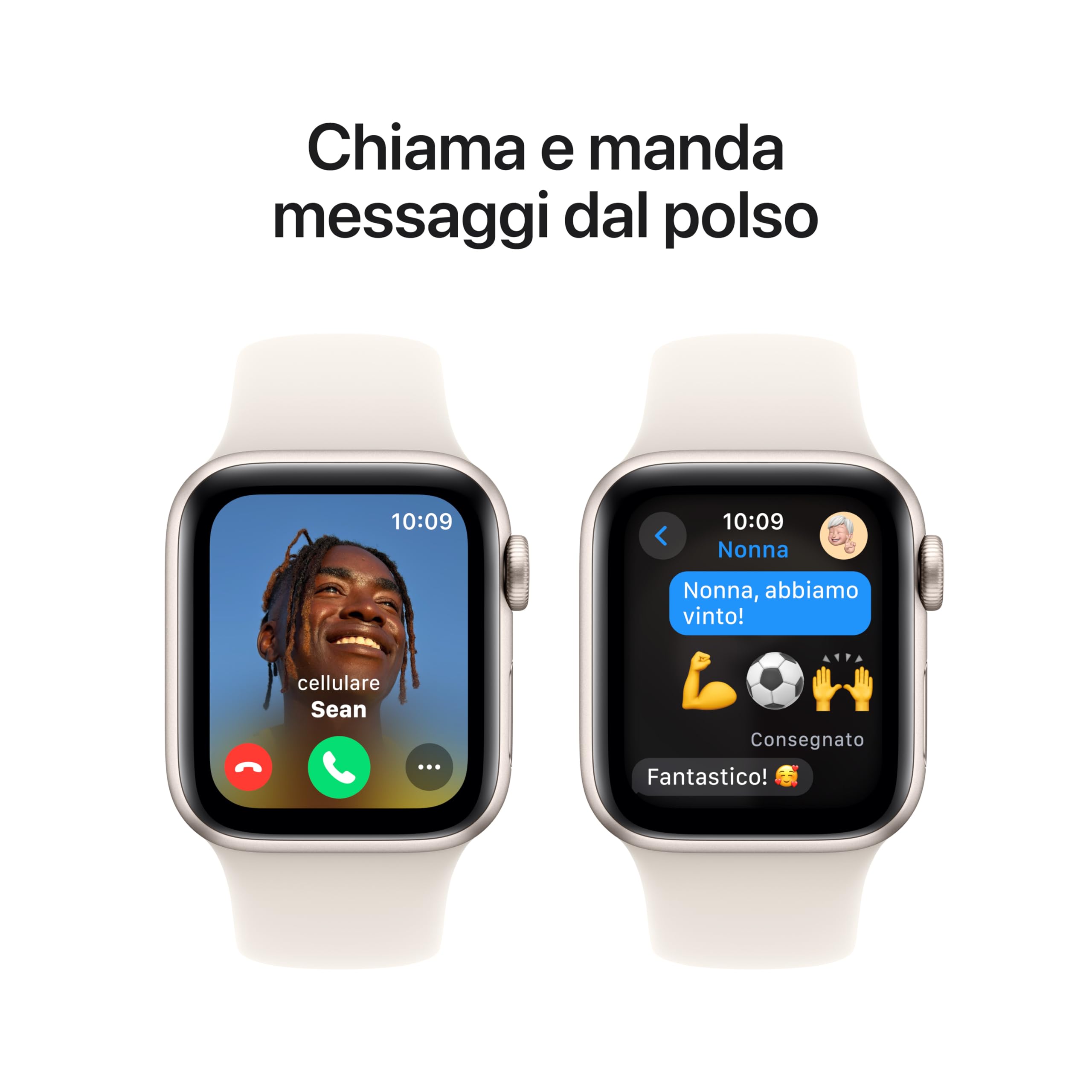 Apple Watch SE 2ª gen. GPS 40 mm smartwatch Galassia M/L battito