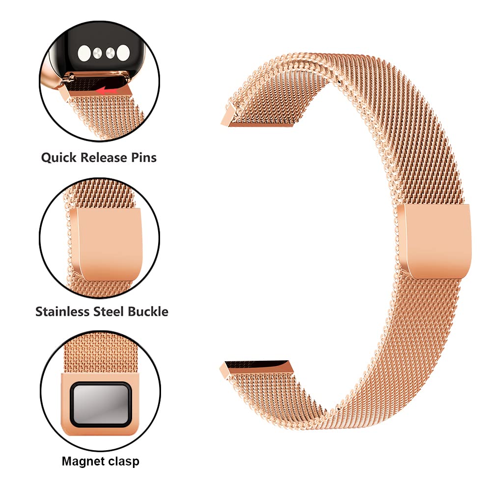 Fitvii cinturino orologio 16mm sgancio rapido regolabile