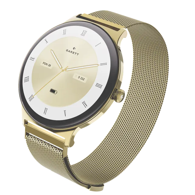 Garett Verona 2 Glow smartwatch oro mesh AMOLED