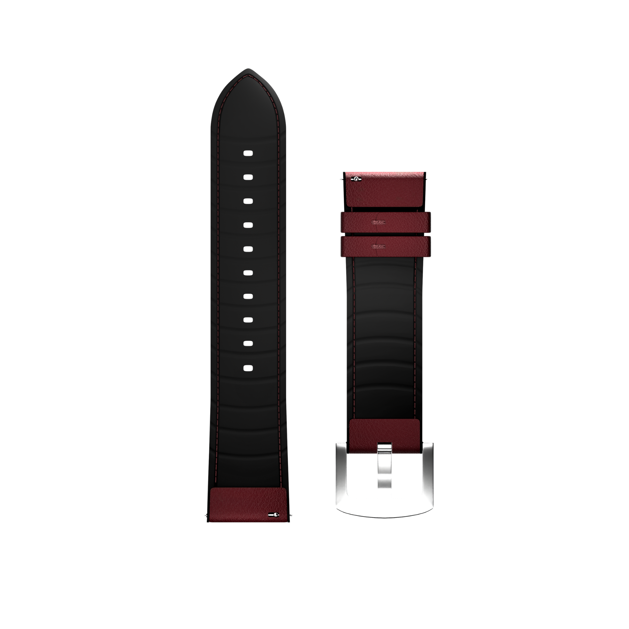 Maoo cinturino pelle rosso 22mm classico