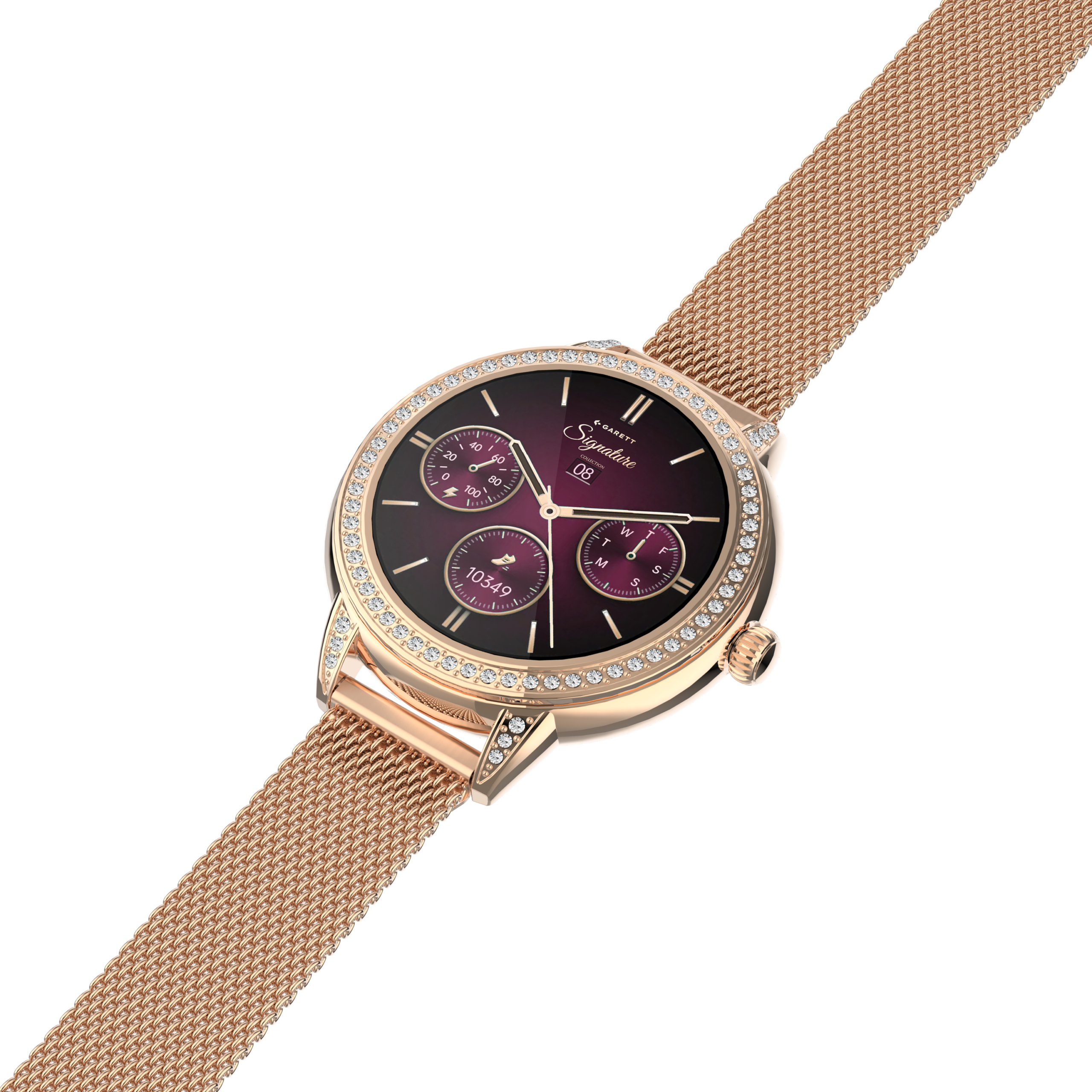 Garett Stella smartwatch oro rosa mesh AMOLED