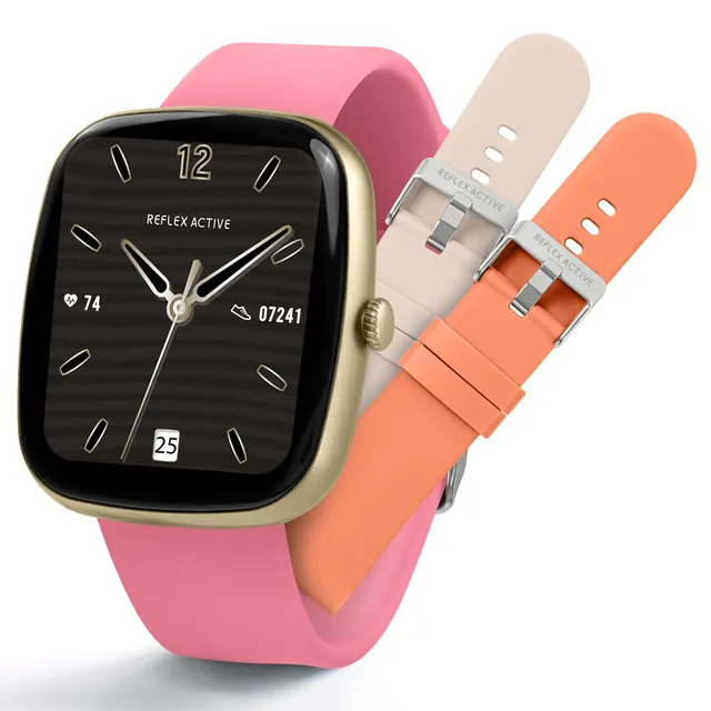 Reflex Active Nexus 100 C smartwatch rosa set 3 cinturini chiamate