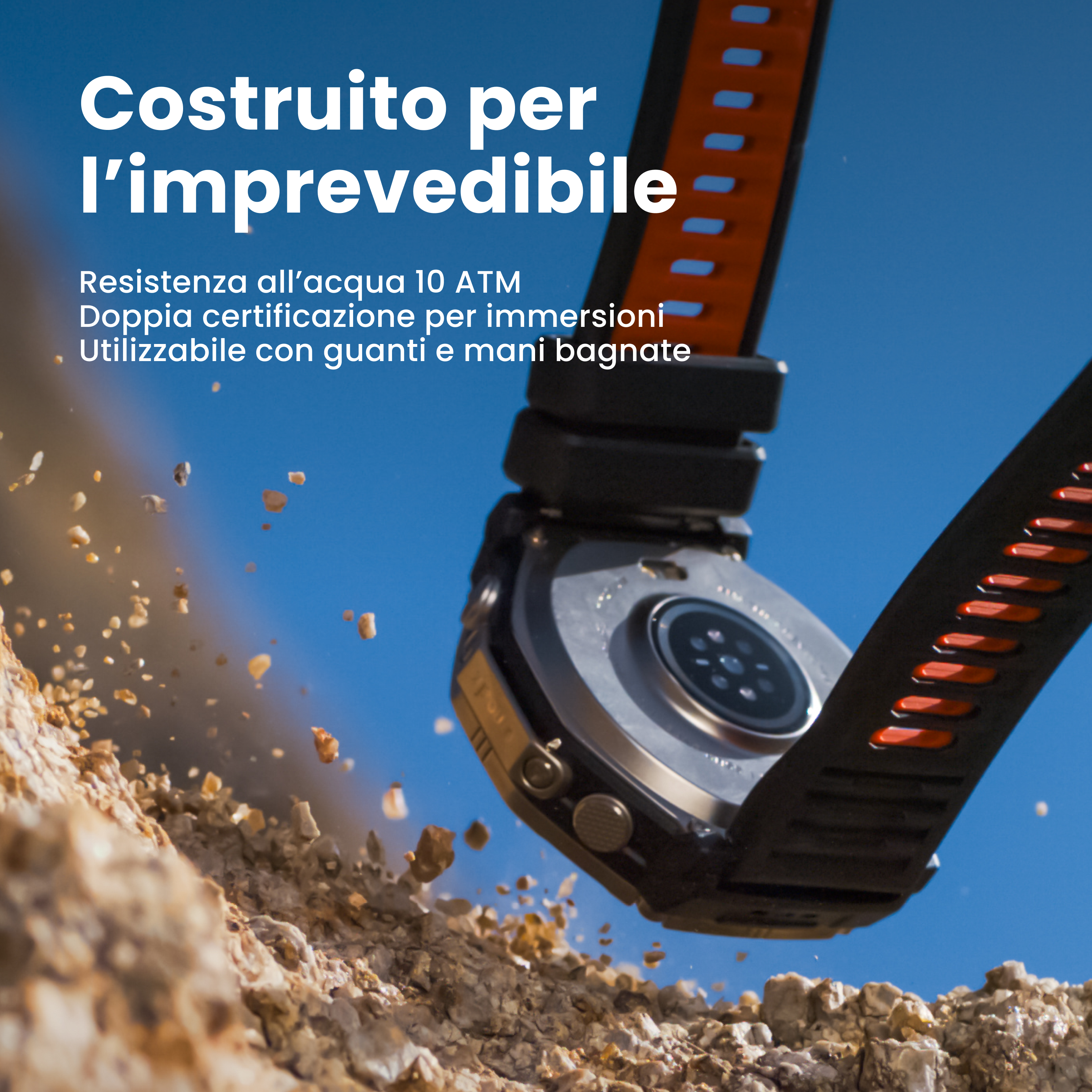 Amazfit T-Rex Ultra 2 smartwatch Black Magma titanio