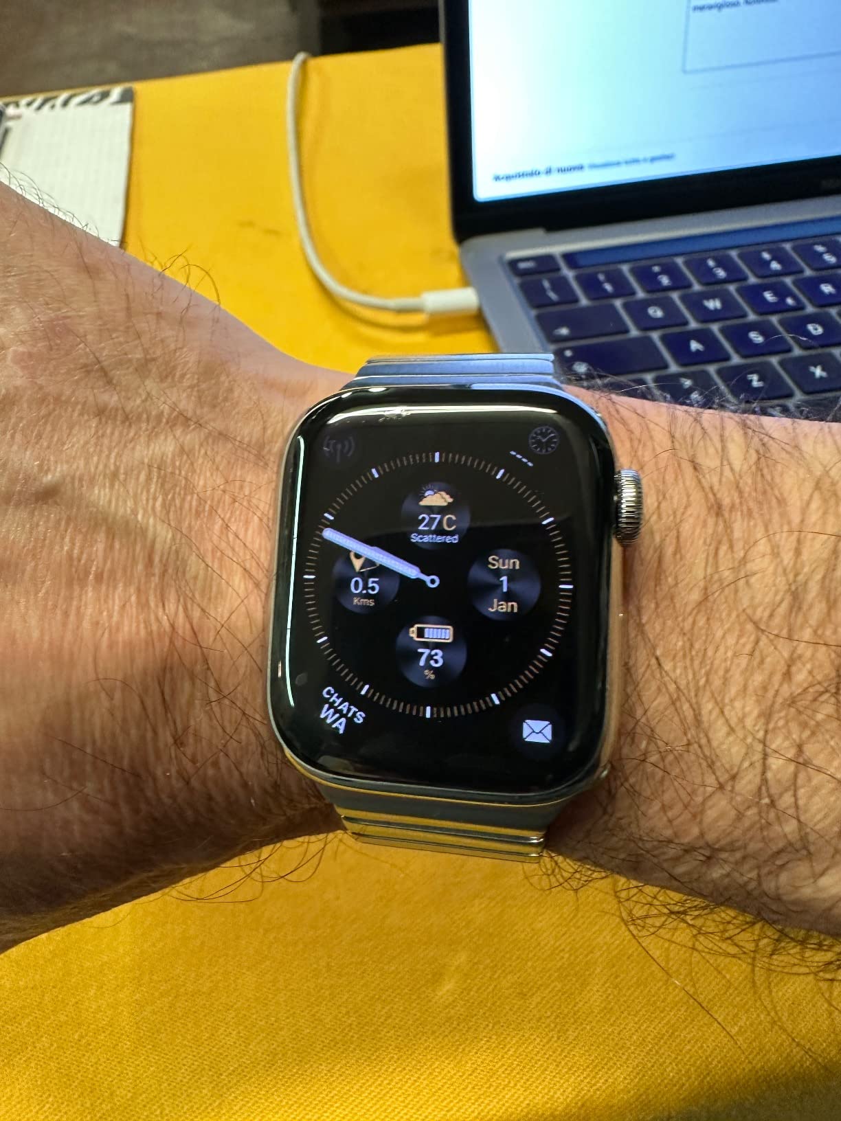 Apple Watch Series 8 smartwatch 41mm cellular acciaio argento