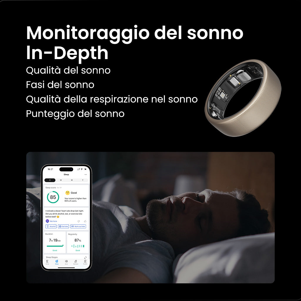Huami Helio Ring smart ring sonno HRV misura 10