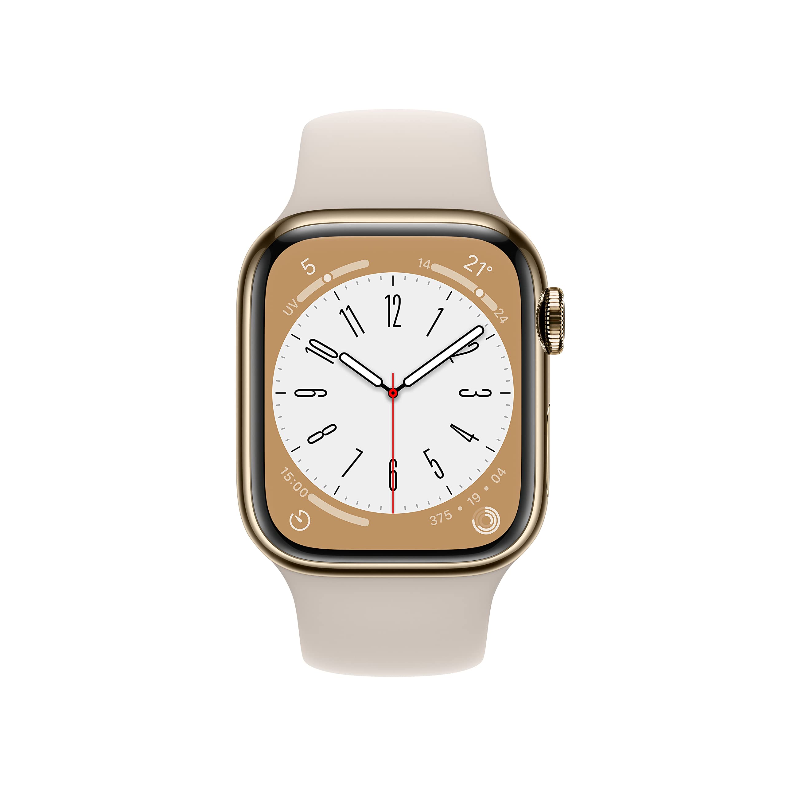 Apple Watch Series 8 GPS + Cellular 41mm smartwatch acciaio oro