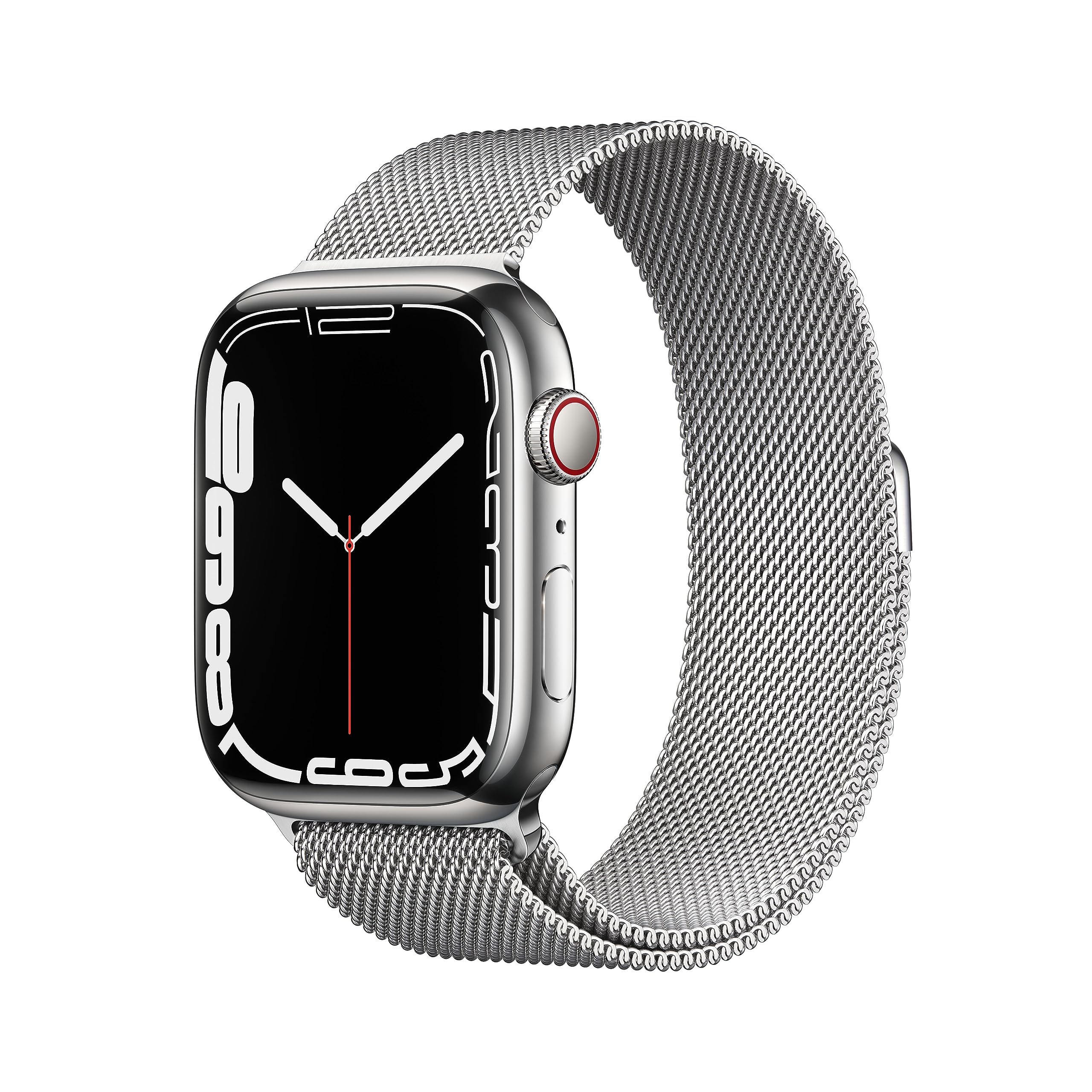 Apple Watch Series 7 GPS Cellular 45mm smartwatch argento milanese