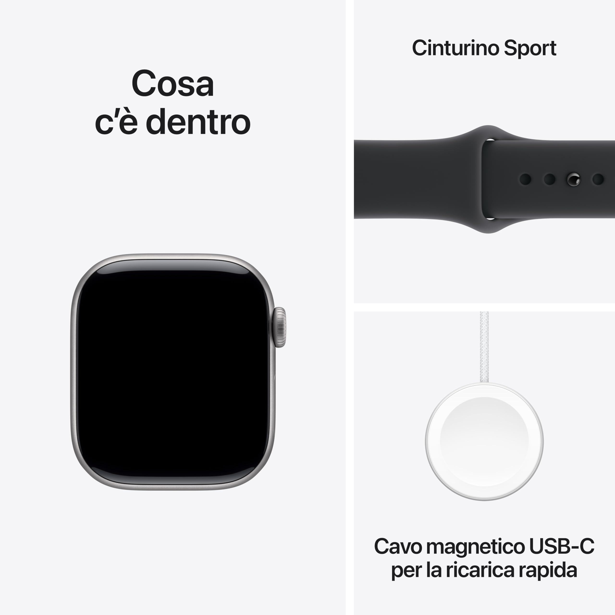 Apple Watch Series 11 smartwatch 42 mm grigio siderale GPS