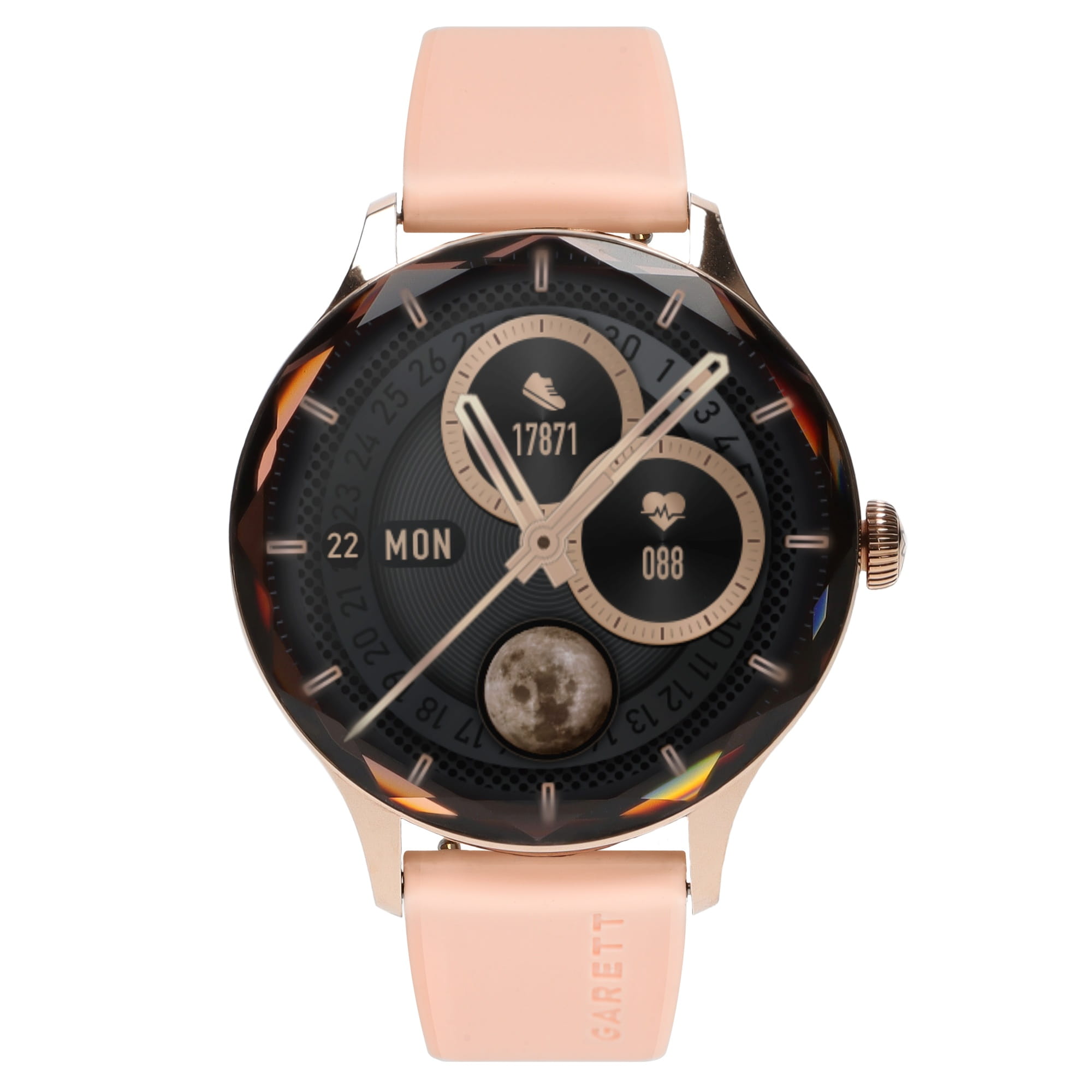 Garett Viva smartwatch AMOLED oro battito cardiaco