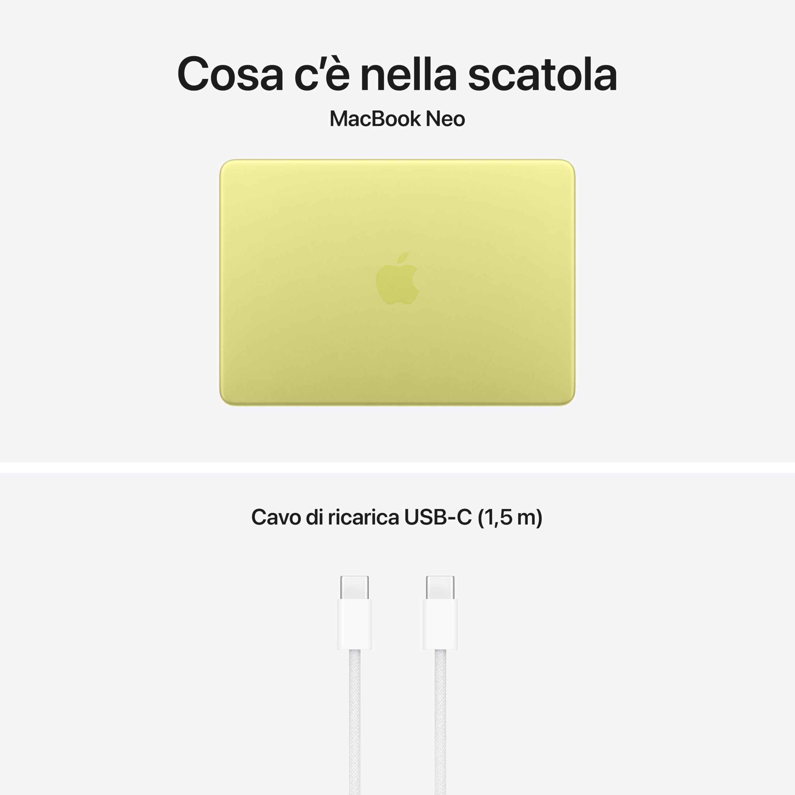 Apple MacBook Neo 13 A18 Pro notebook 256GB giallo Liquid Retina