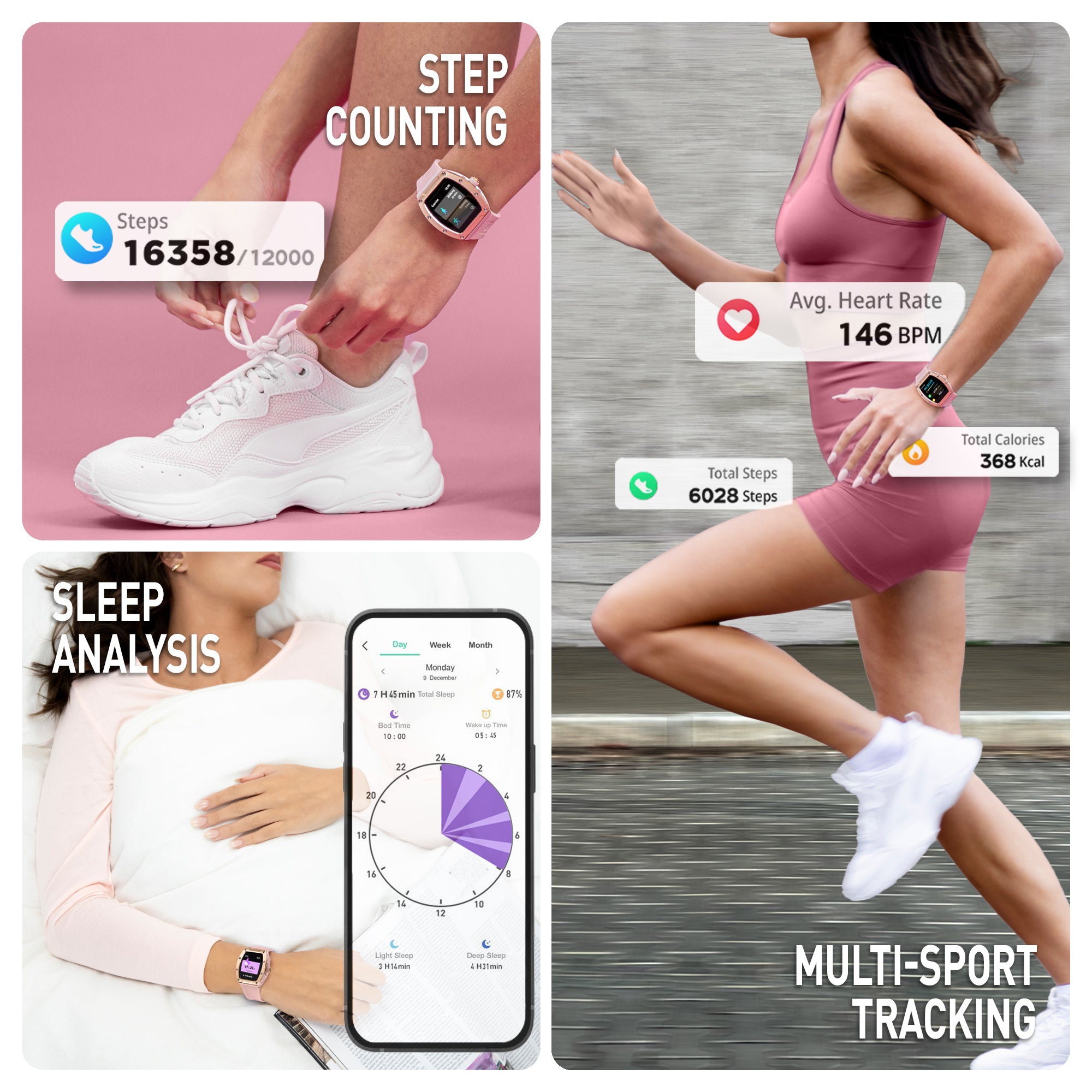 Reflex Active Nexus 100 S Smartwatch Rosa Chiamate