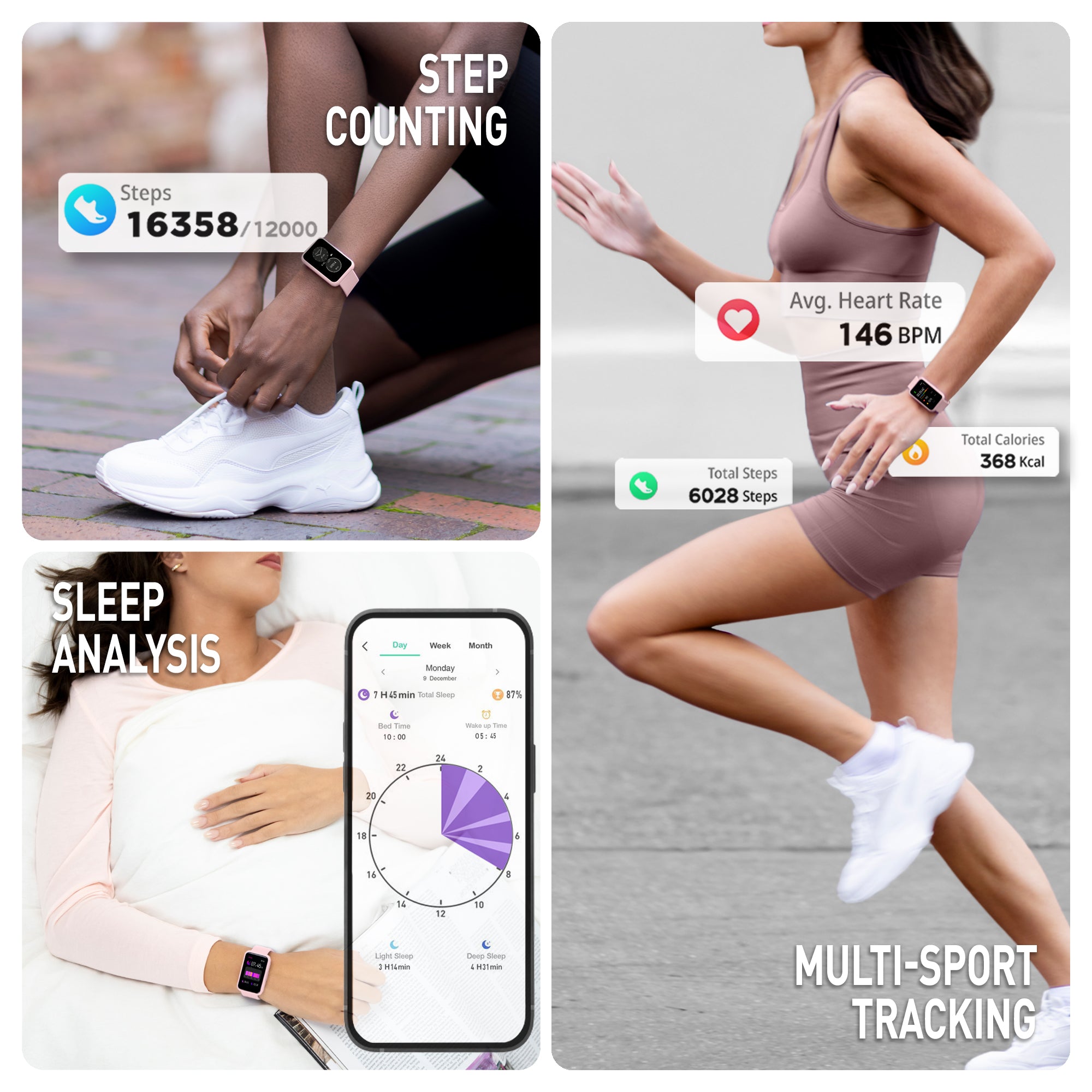 Reflex Active Nexus 100 Lite smartwatch rosa cinturino silicone
