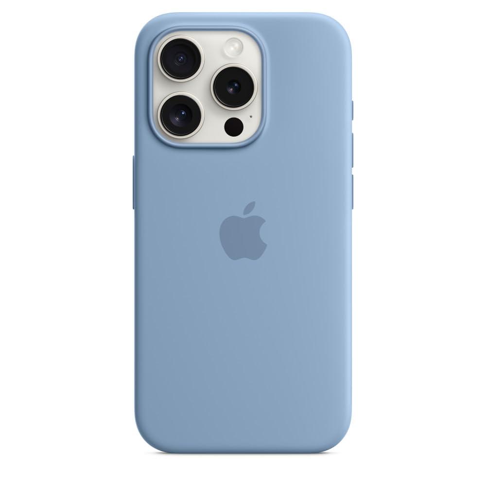 Apple iPhone 15 Pro Custodia MagSafe Silicone Blu Inverno
