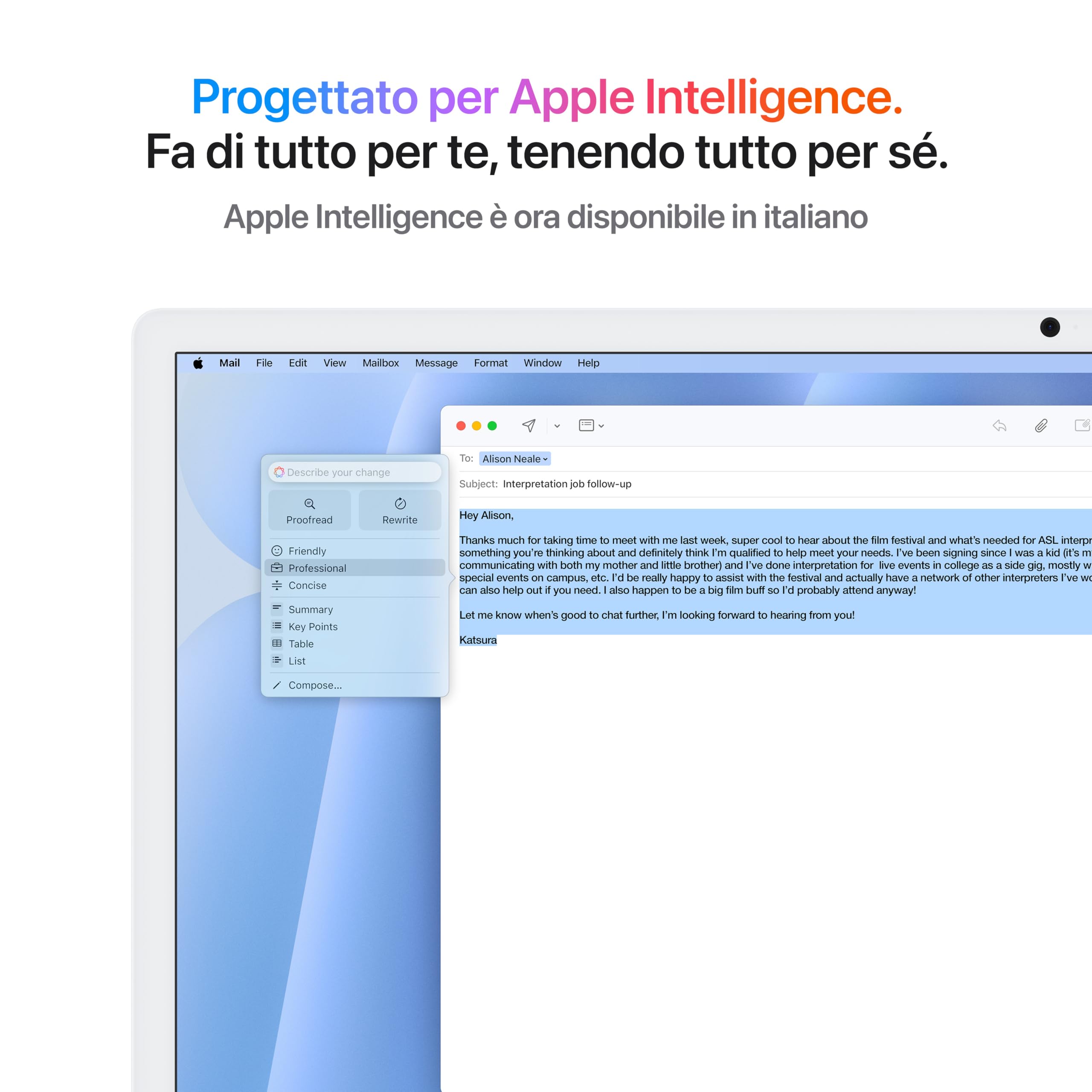 Apple iMac M4 computer 24" 16GB 256GB azzurro