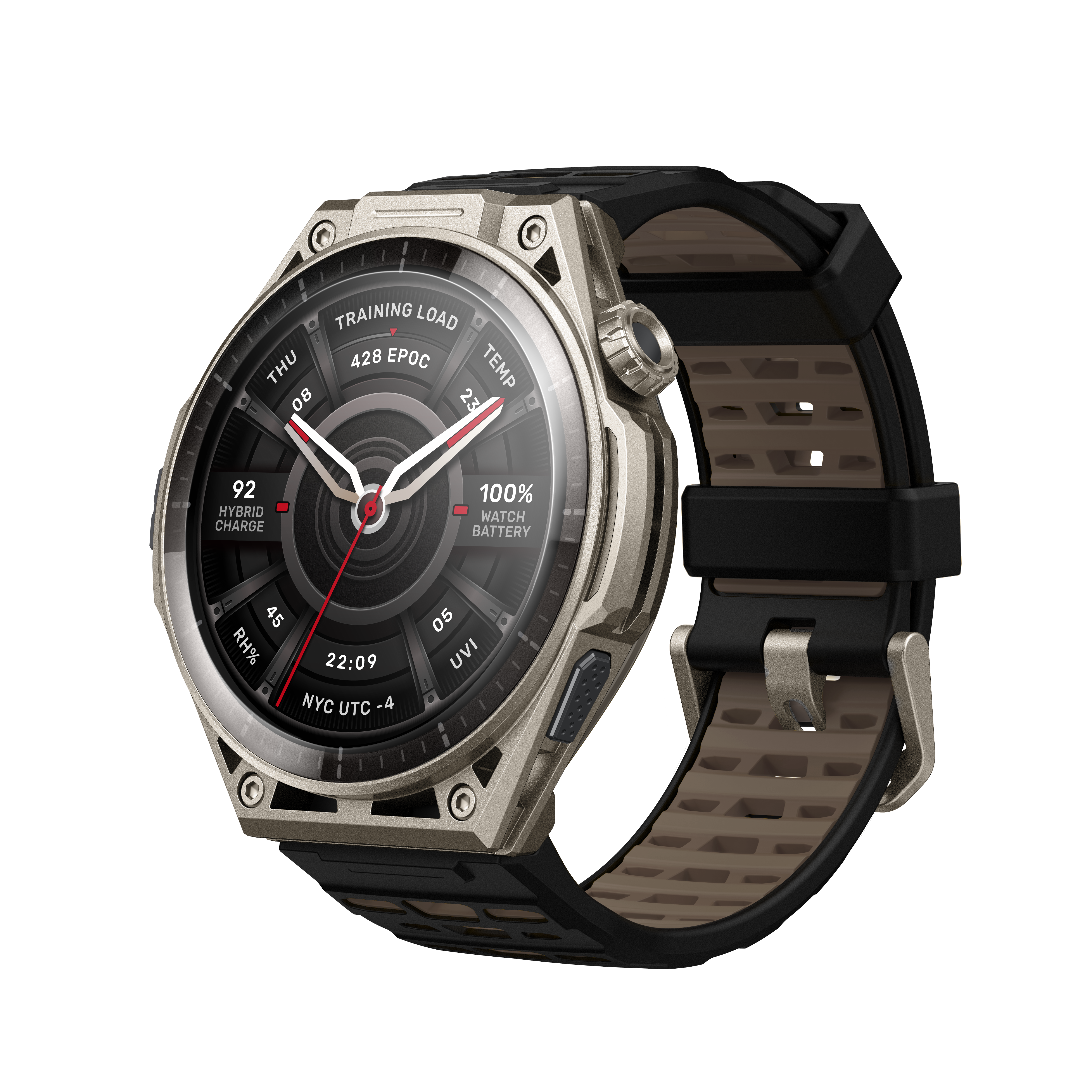 Amazfit Balance Ultra smartwatch Titanium zaffiro