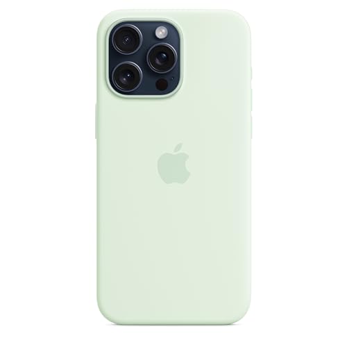 Apple iPhone 15 Pro Max custodia silicone menta fredda MagSafe