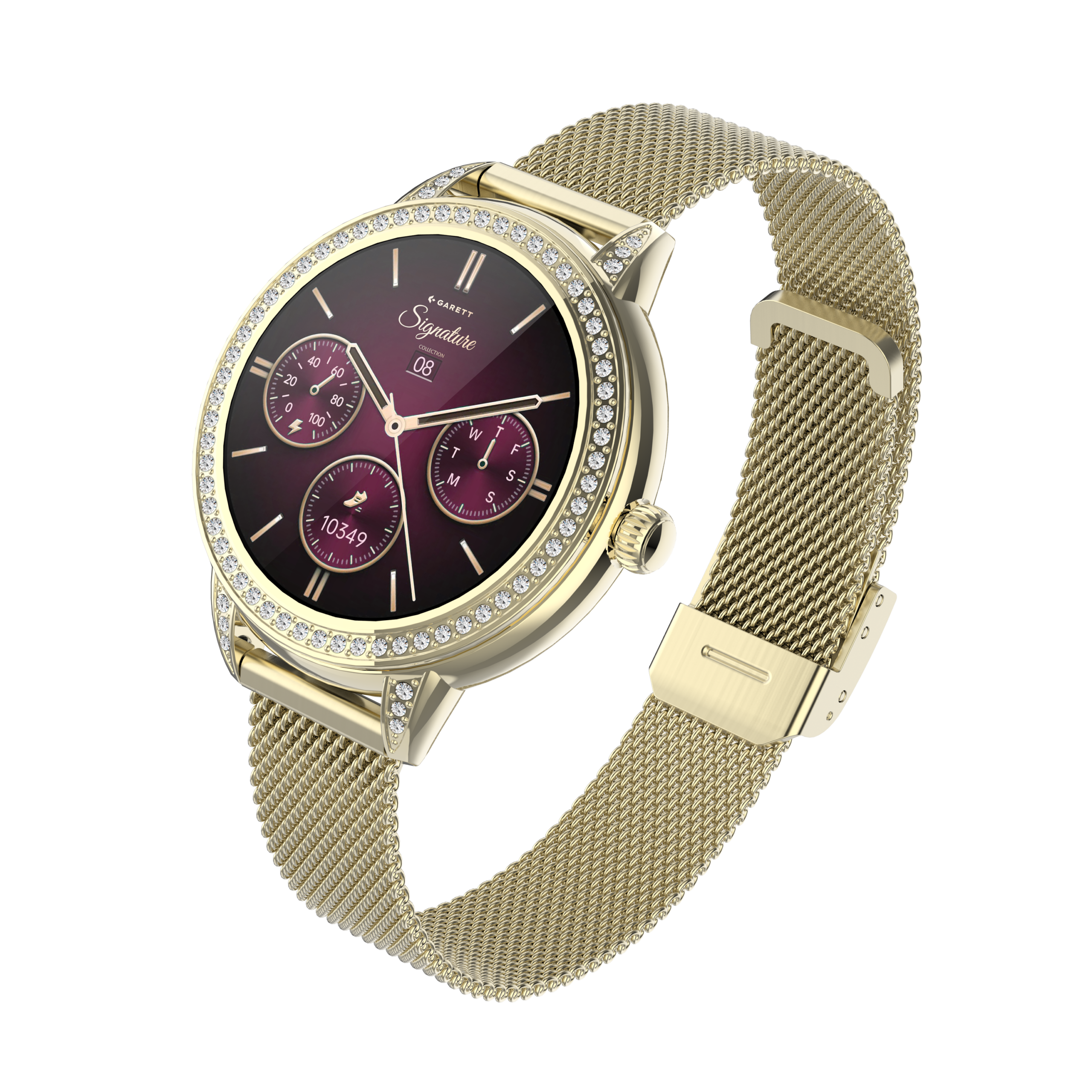 Garett Stella smartwatch oro maglia mesh donna