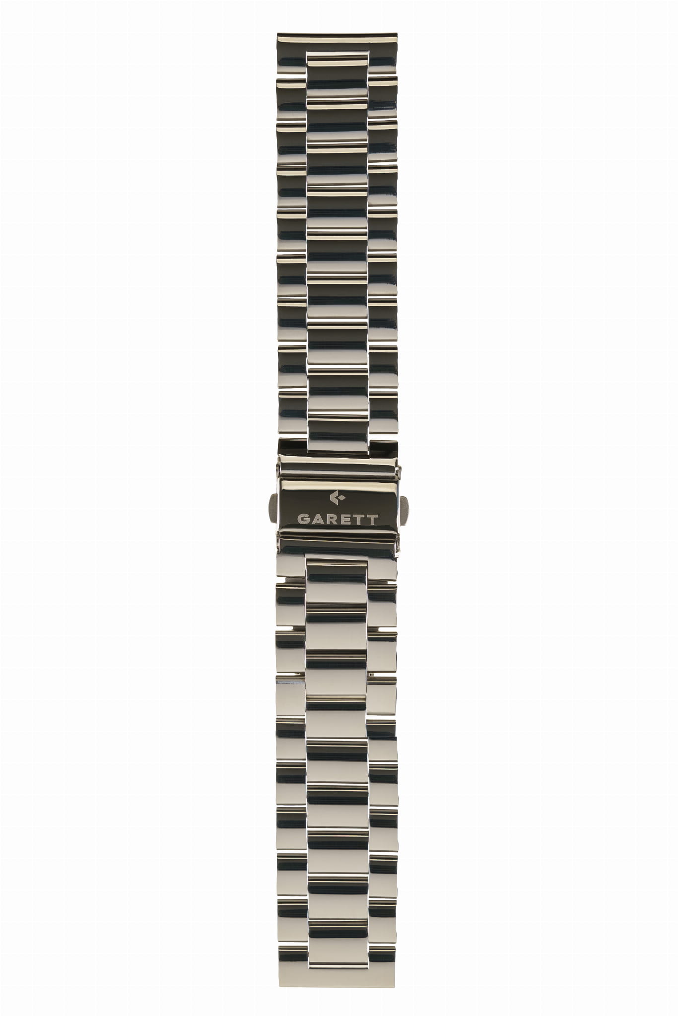 Garett Cinturino Acciaio Argento 22 mm a farfalla