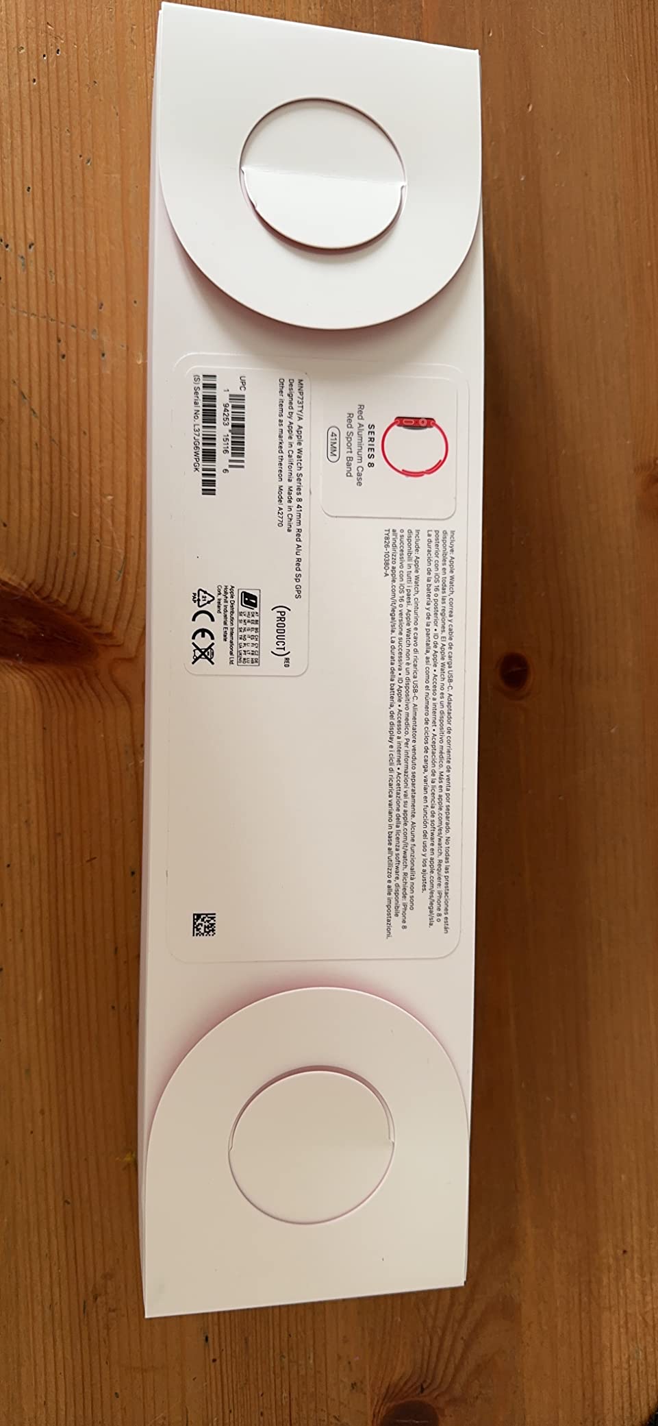 Apple Watch Series 8 GPS 45 mm smartwatch rosso ossigeno sangue