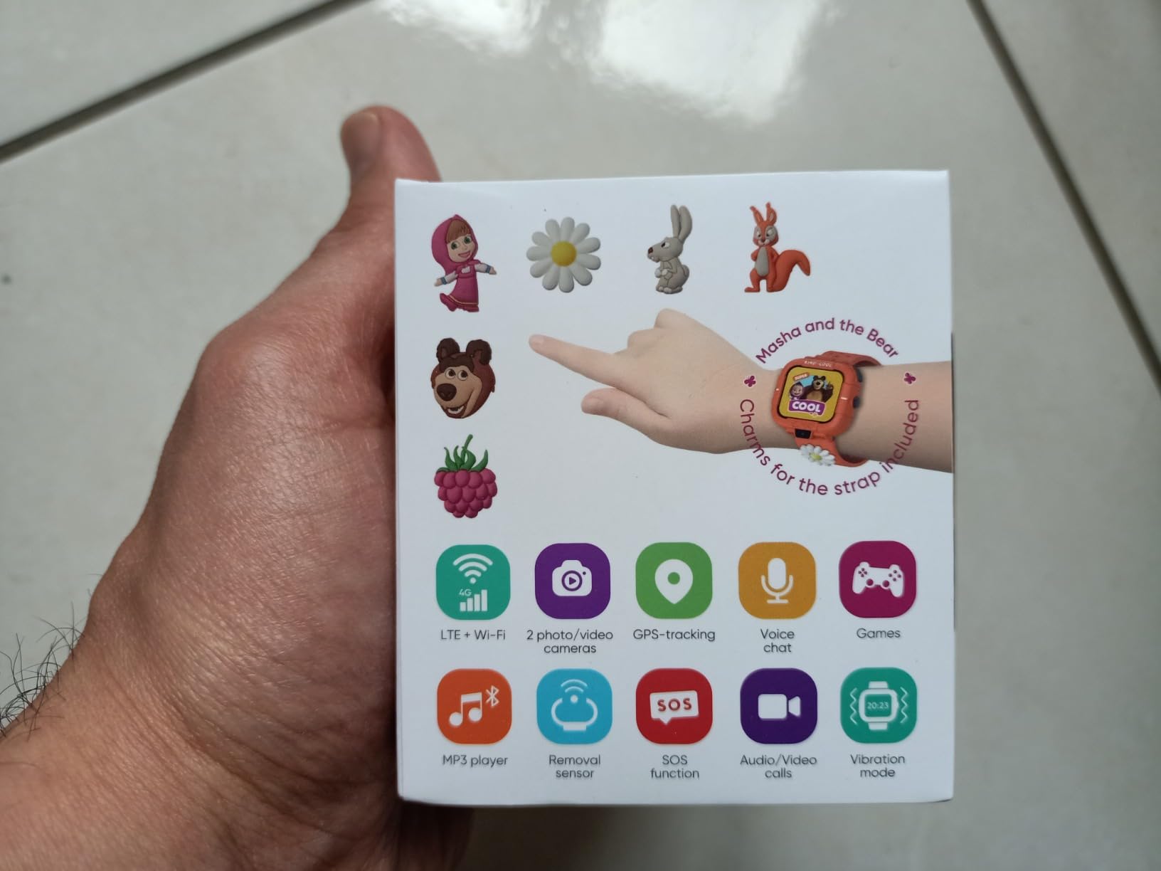 Elari KidPhone Masha e Orso smartwatch bambini 4G arancione GPS