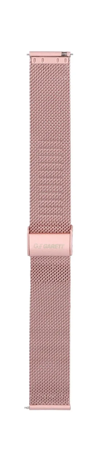 Garett Classy cinturino acciaio rosa 20 mm fibbia