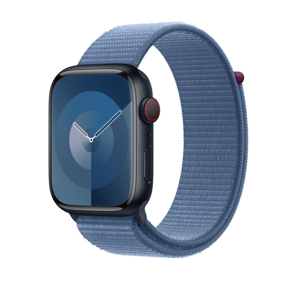 Apple Watch Sport Loop 45 mm Cinturino Blu Inverno Nylon