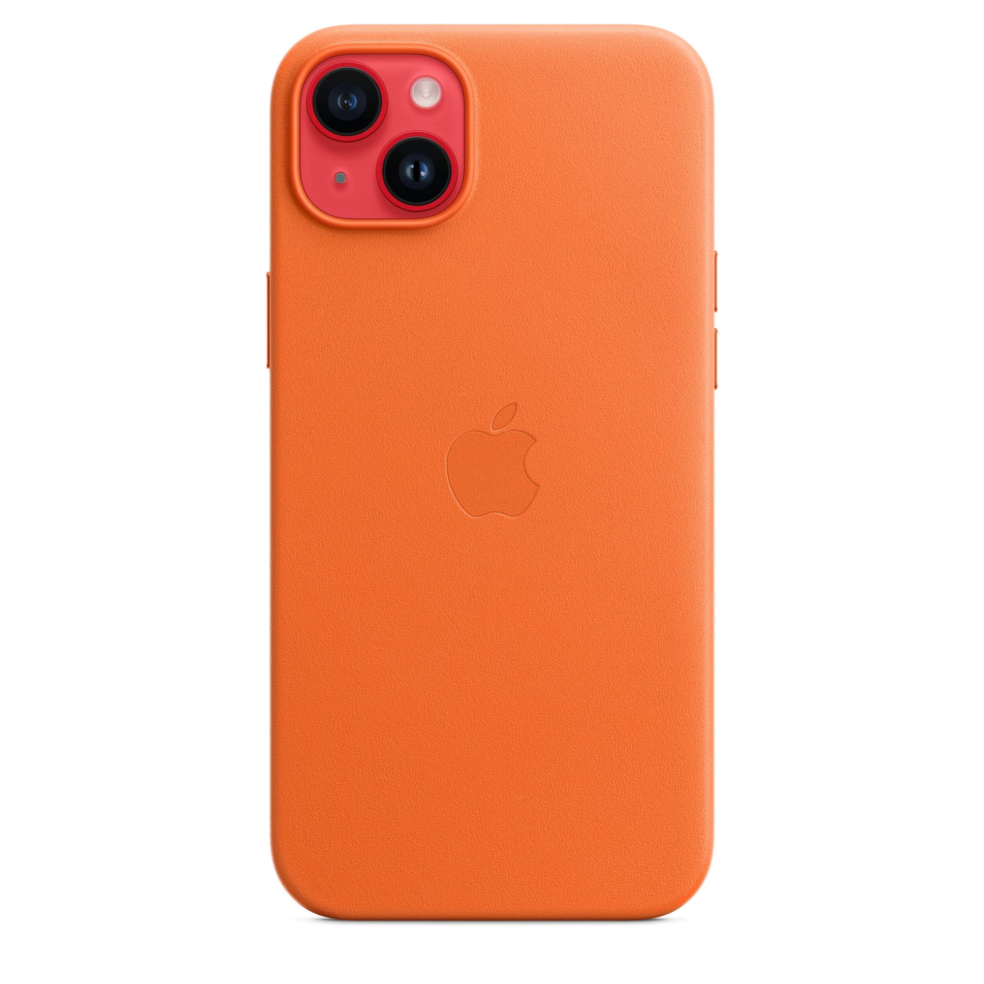 Apple custodia MagSafe pelle iPhone 14 Plus cover arancione