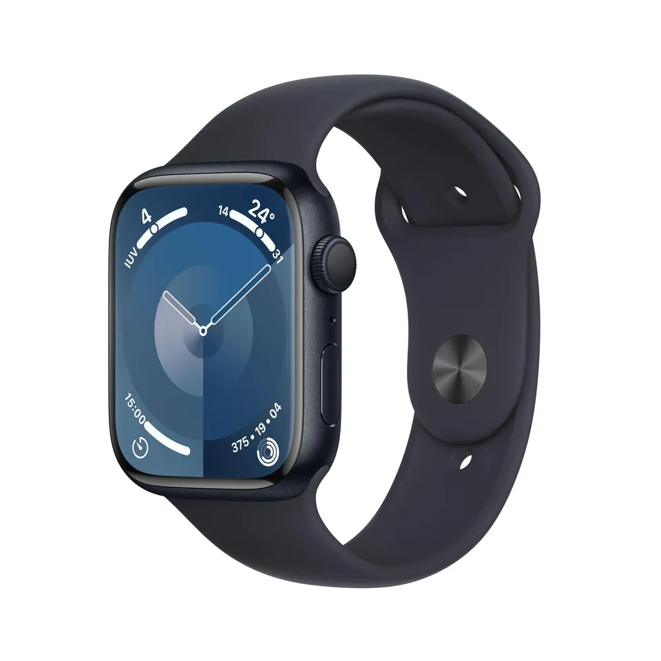Apple Watch Series 9 45mm smartwatch GPS mezzanotte M/L