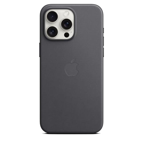 Apple FineWoven Custodia iPhone 15 Pro Max Nero MagSafe