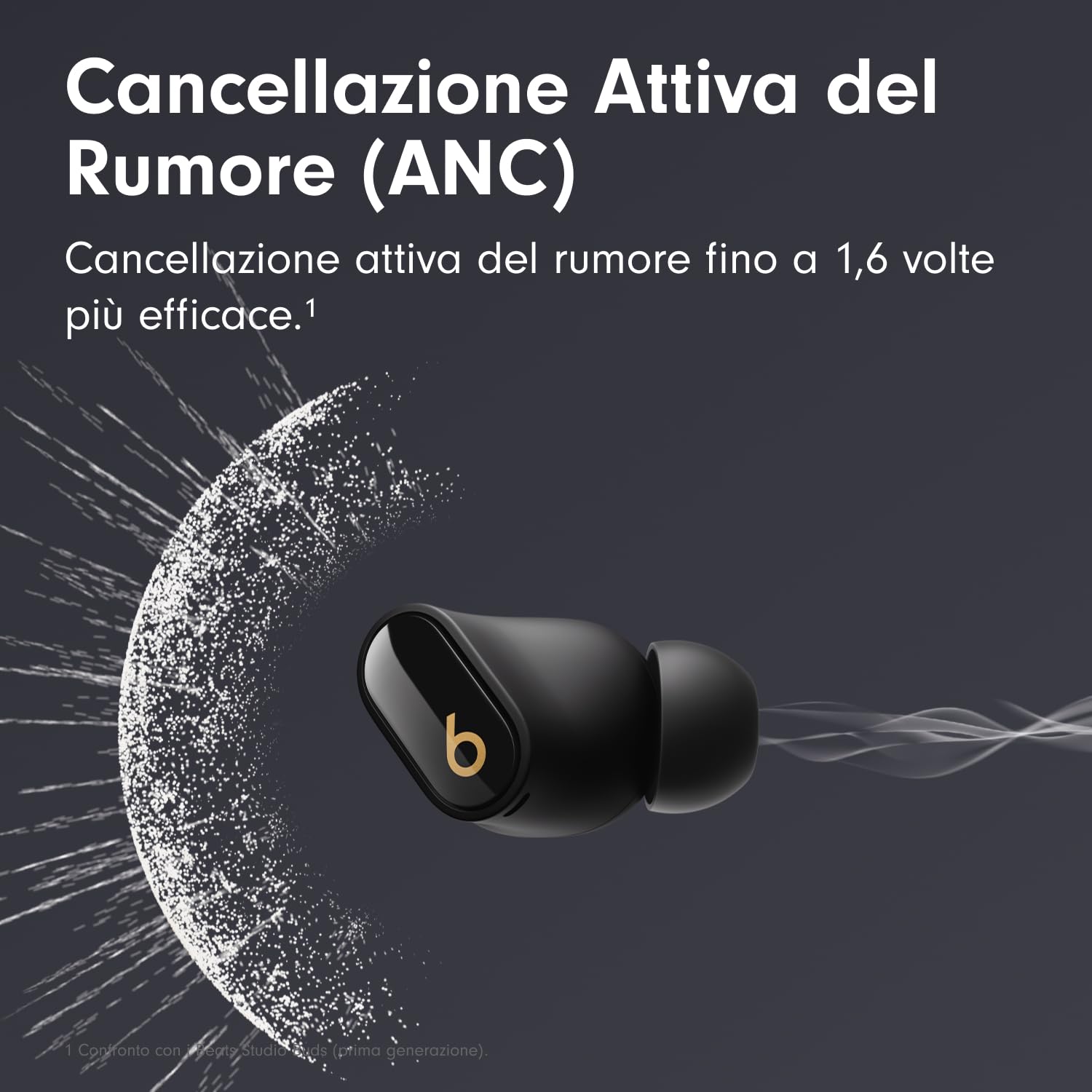Beats Studio Buds+ auricolari wireless nero e oro ANC
