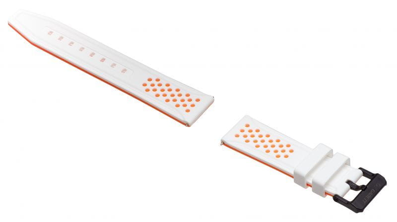 Garett Sport 4 cinturino silicone bianco-arancione 22 mm