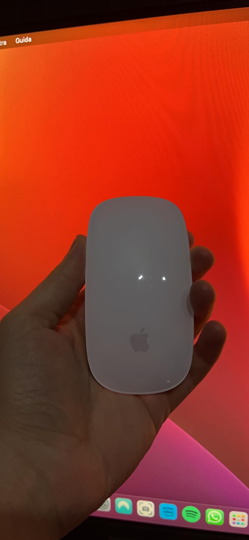 Apple Magic Mouse mouse bluetooth bianco ricaricabile Lightning