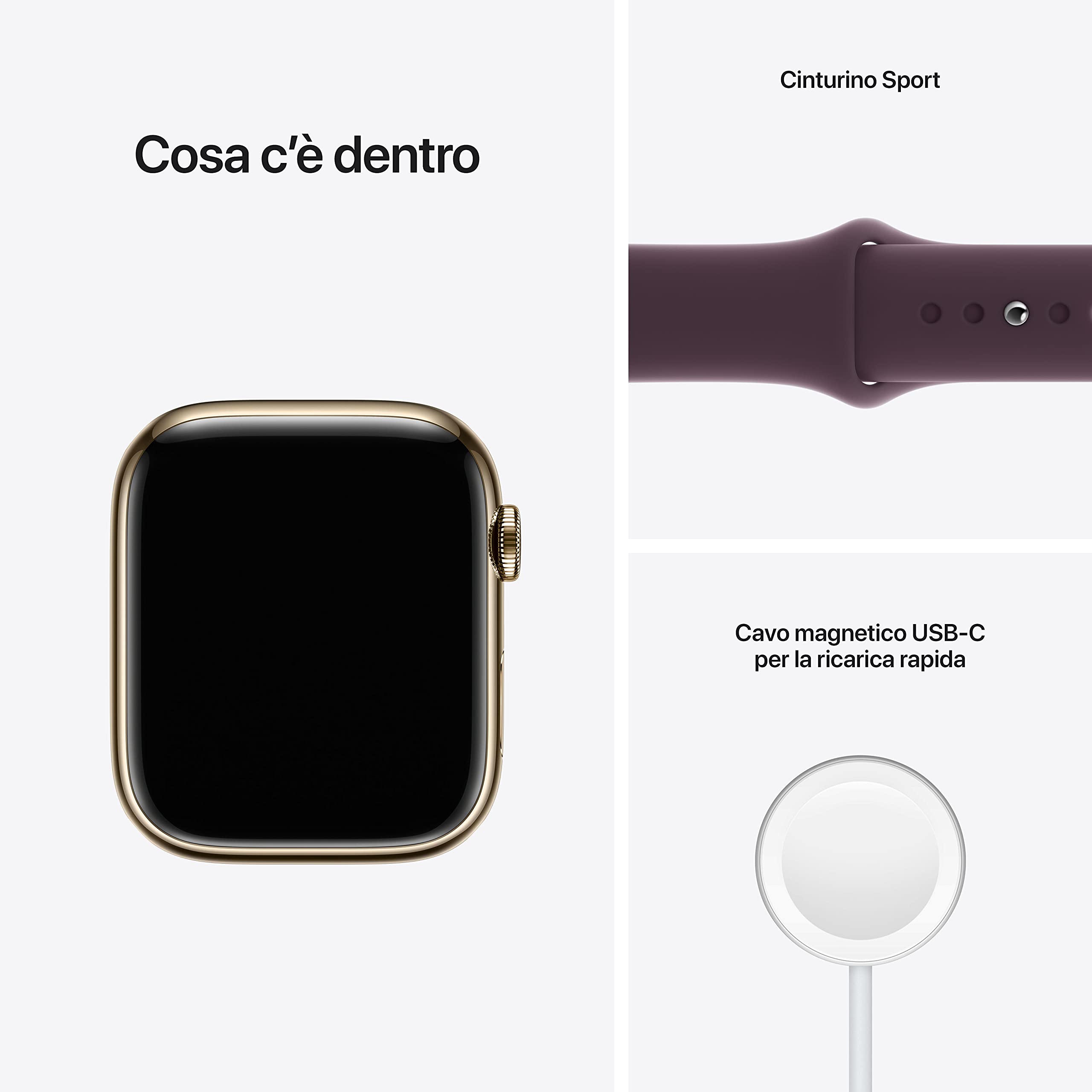 Apple Watch Series 7 GPS + Cellular smartwatch 45 mm oro