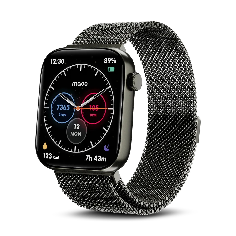 Maoo ProWatch smartwatch gun metal AMOLED